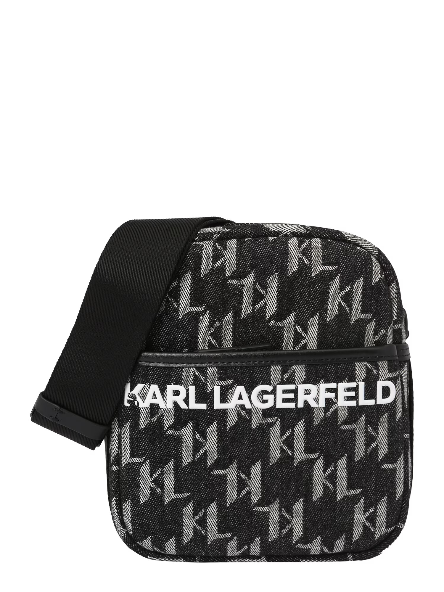 Karl Lagerfeld Torba za čez ramo antracit / bela - Pepit.si