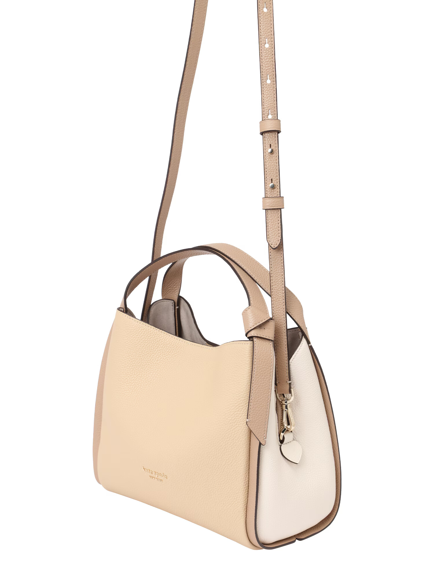 Kate Spade Ročna torbica 'Knott' chamois / pesek / bela - Pepit.si