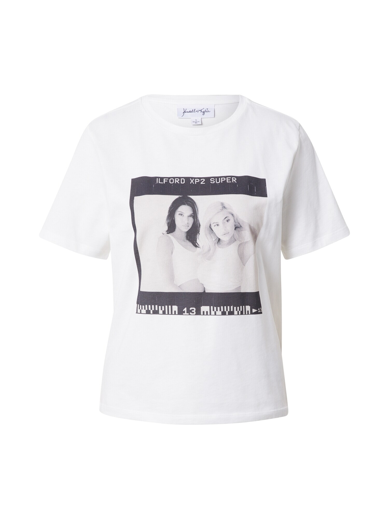 KENDALL + KYLIE T-Shirt bela / črna / siva - Pepit.si