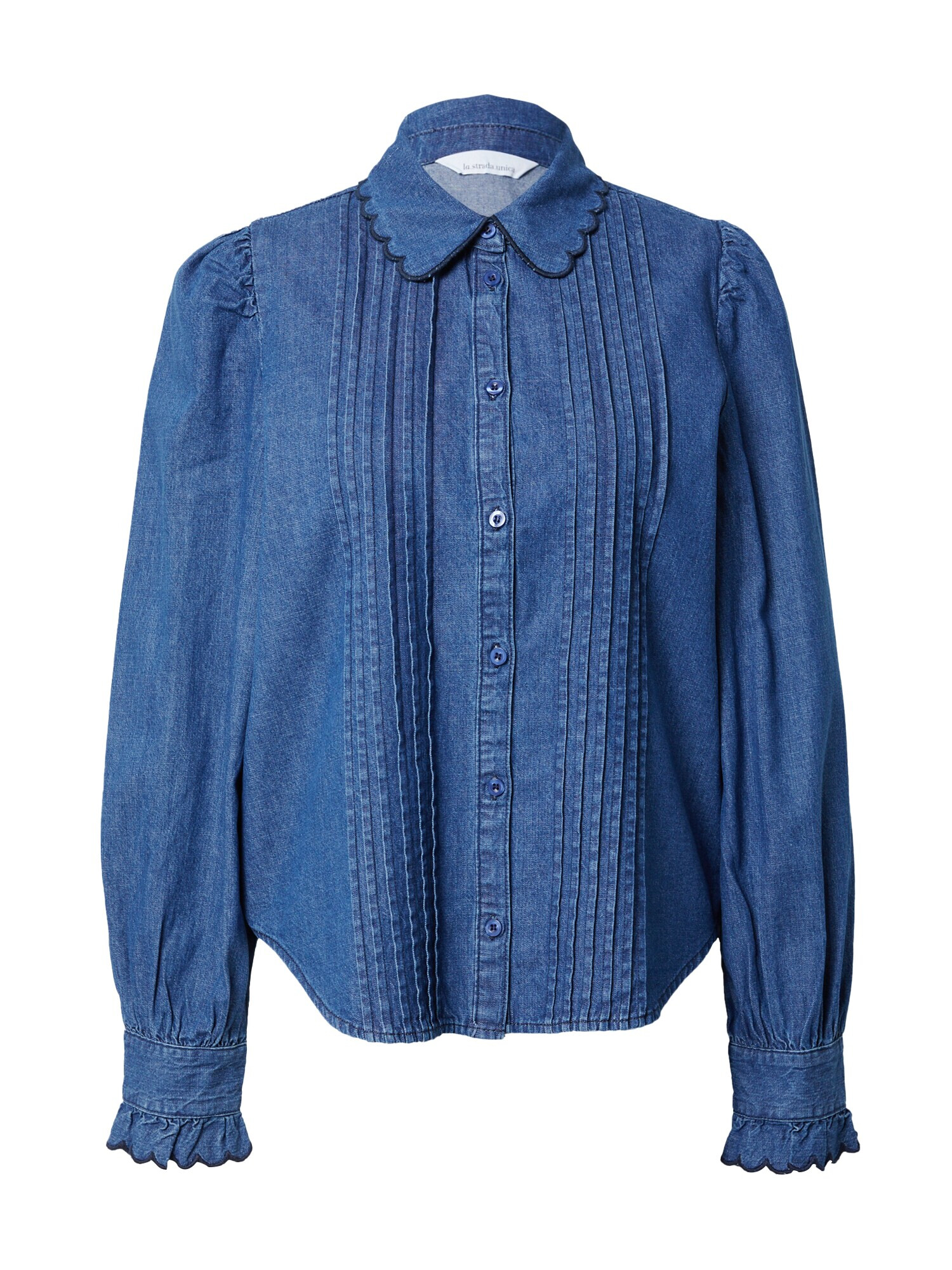 LA STRADA UNICA Bluza 'CAMILLA' moder denim - Pepit.si