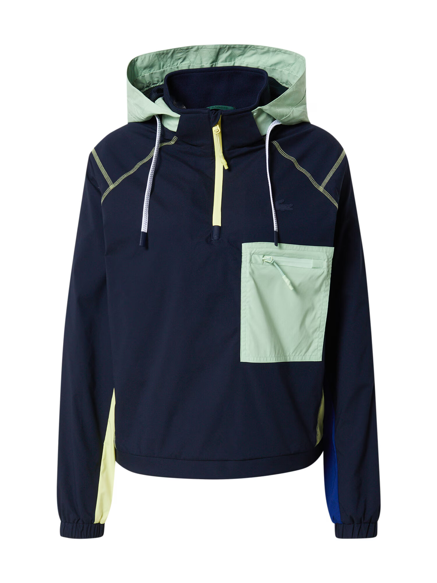 LACOSTE Jacke mornarska / meta / apno - Pepit.si