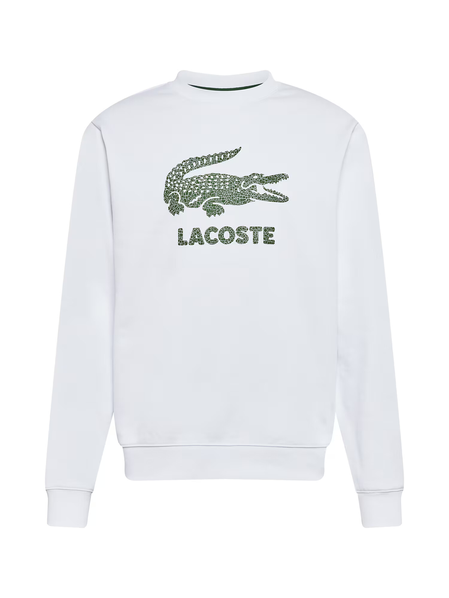 LACOSTE Majica zelena / bela - Pepit.si