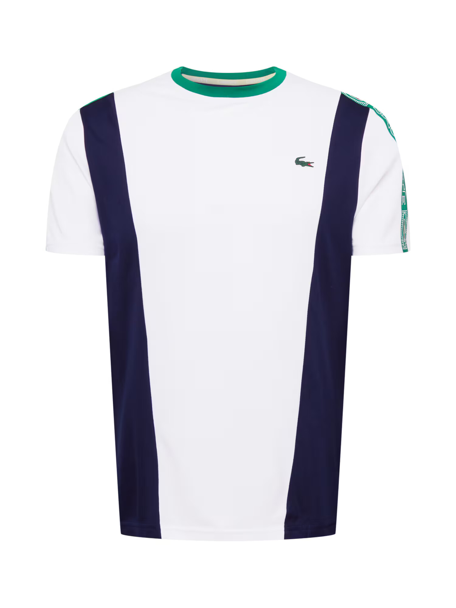 Lacoste Sport Funkcionalna majica bela / zelena / mornarska / rdeča - Pepit.si