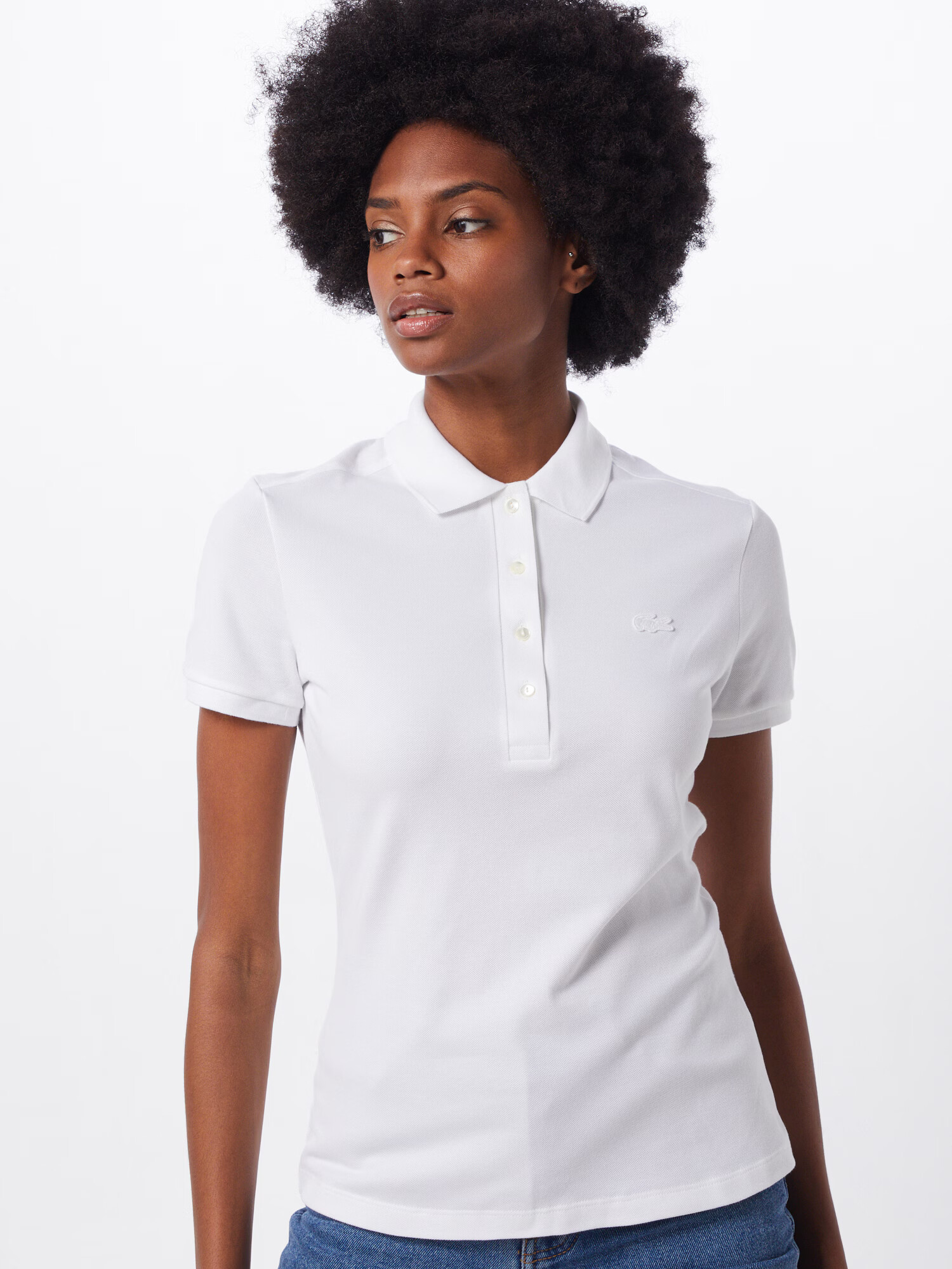 LACOSTE Majica 'CHEMISE' bela - Pepit.si