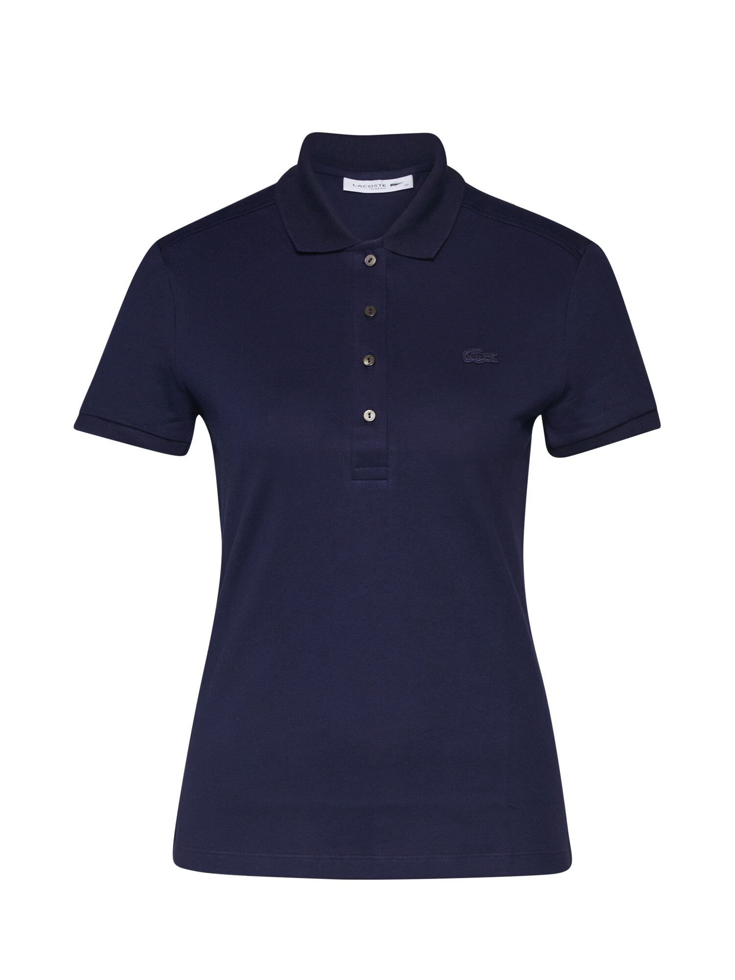 LACOSTE Majica 'CHEMISE COL BORD-COTES MA' marine - Pepit.si