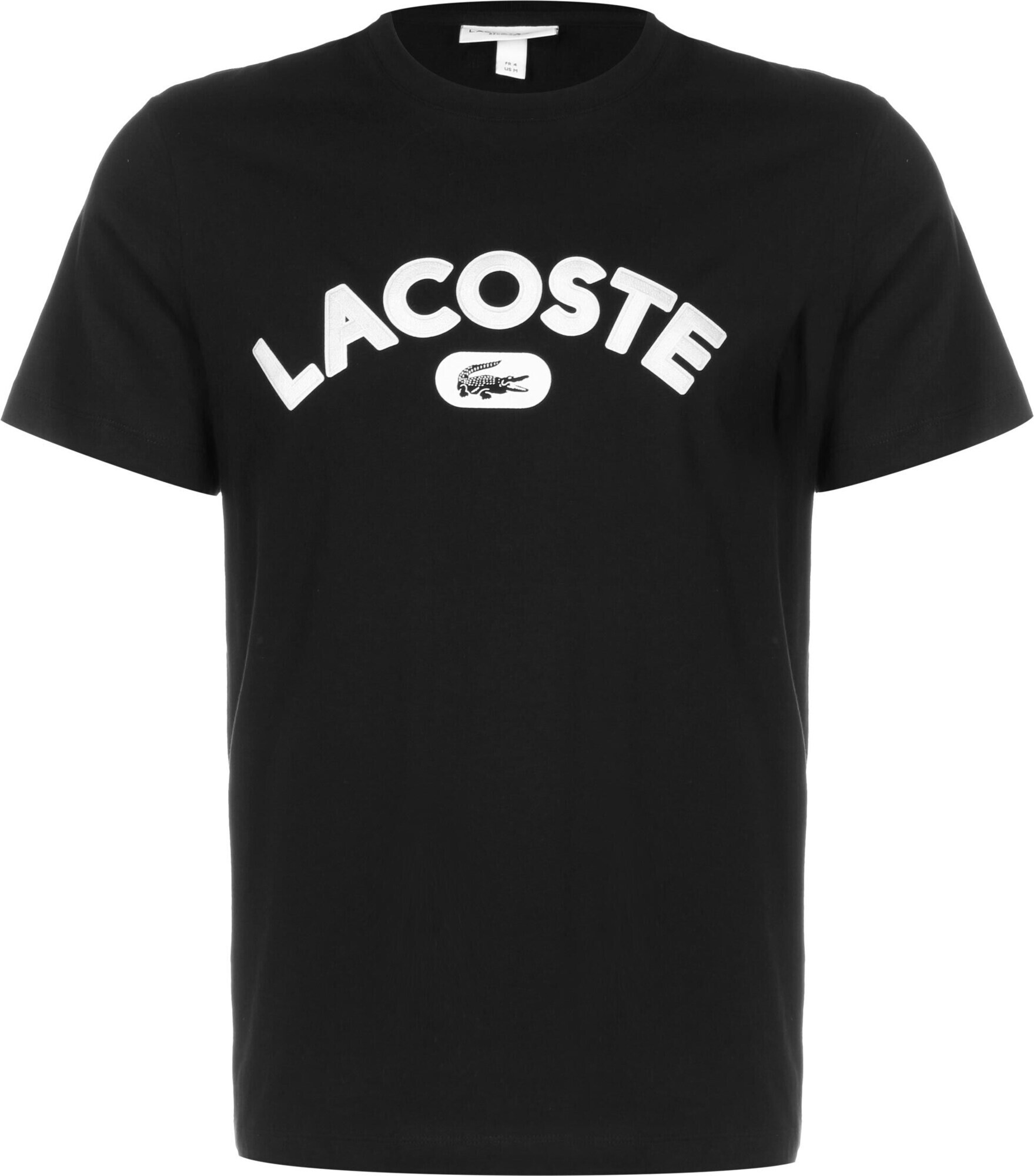 LACOSTE Majica črna / bela - Pepit.si