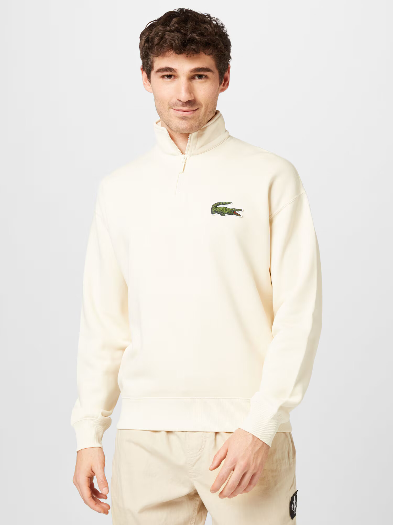 LACOSTE Majica kremna / zelena / temno rdeča / črna - Pepit.si