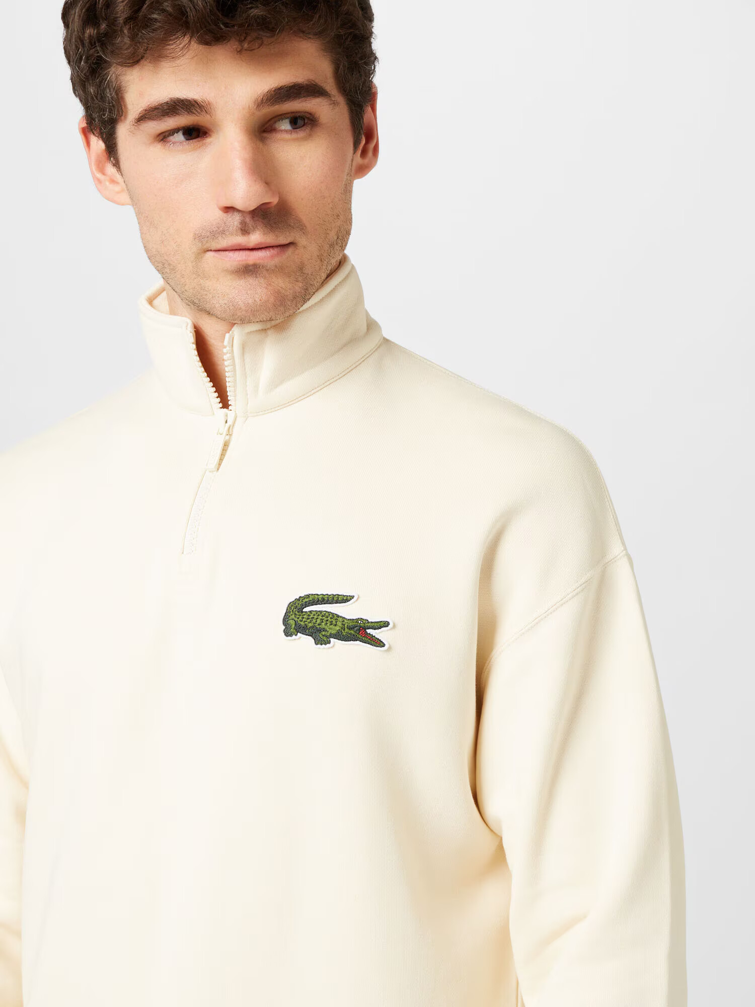 LACOSTE Majica kremna / zelena / temno rdeča / črna - Pepit.si