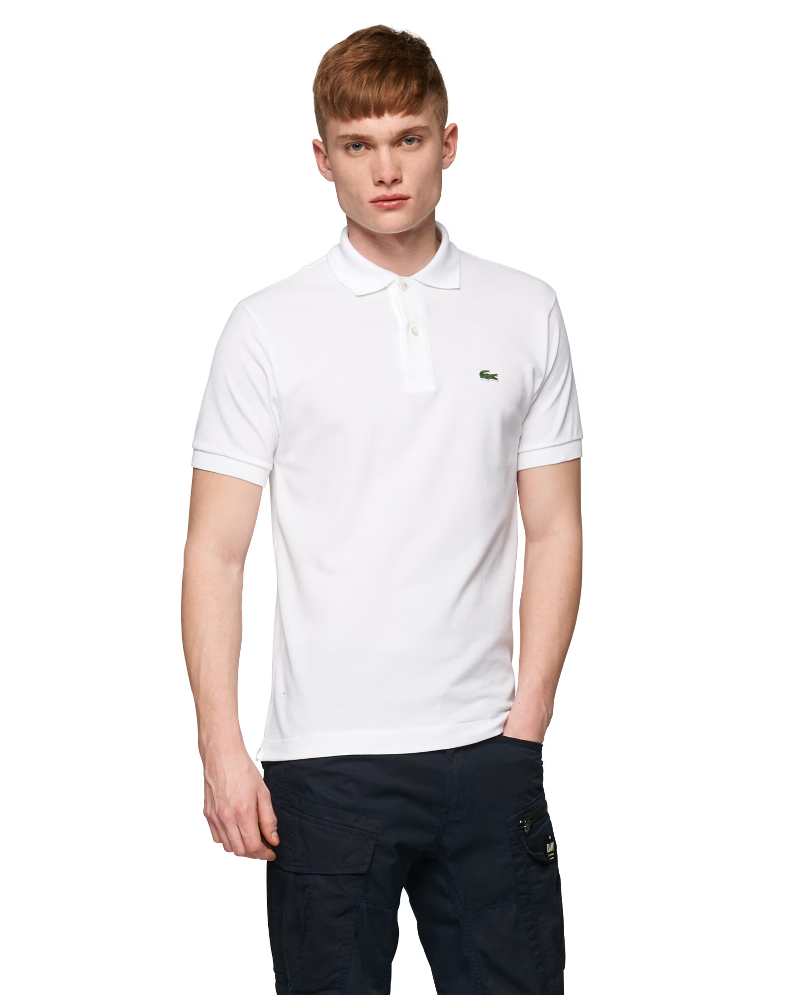 LACOSTE Majica off-bela - Pepit.si