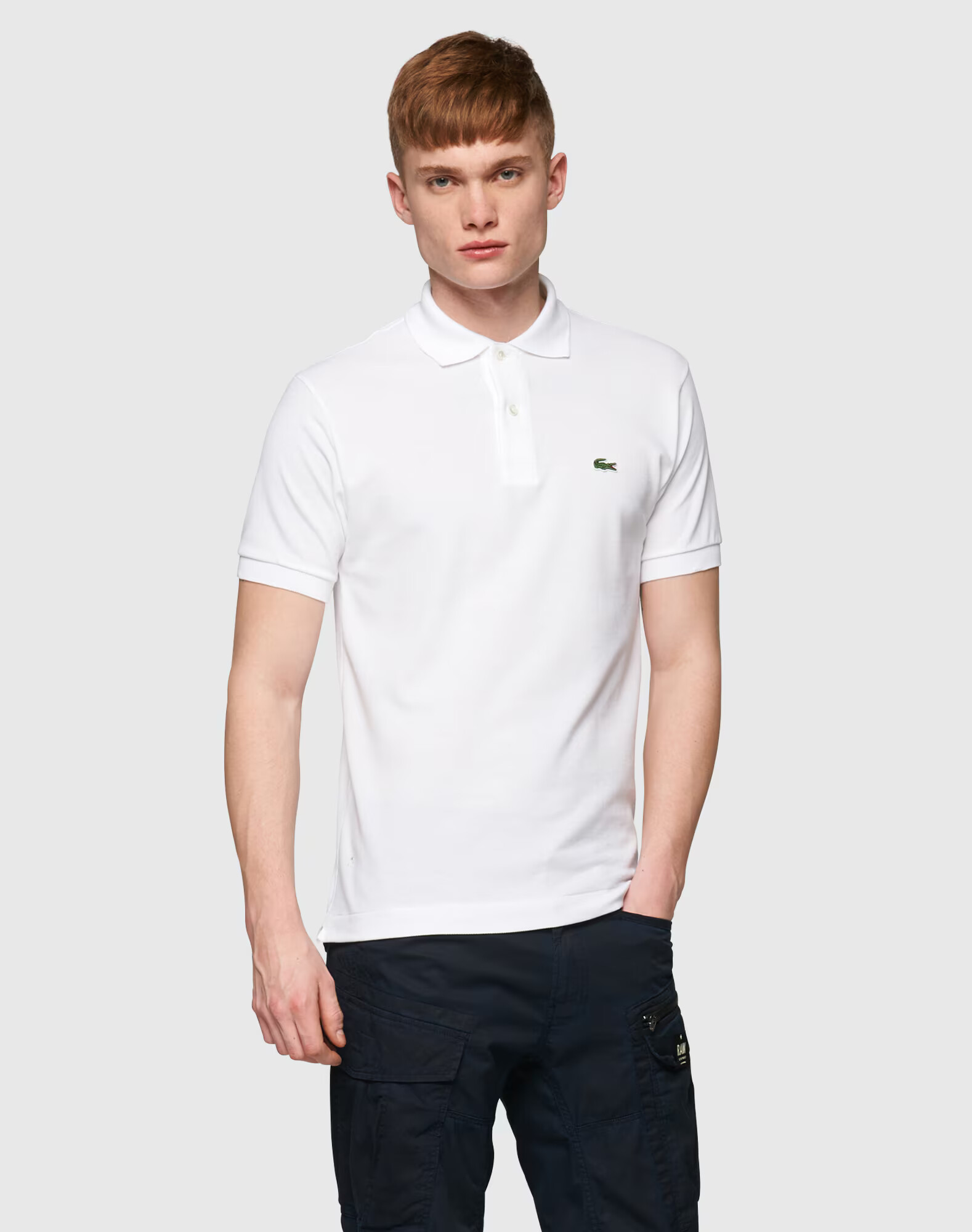 LACOSTE Majica off-bela - Pepit.si