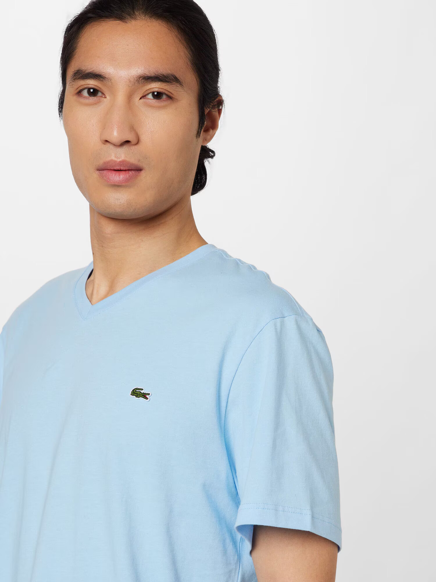 LACOSTE Majica pastelno modra / zelena / rdeča / črna / bela - Pepit.si