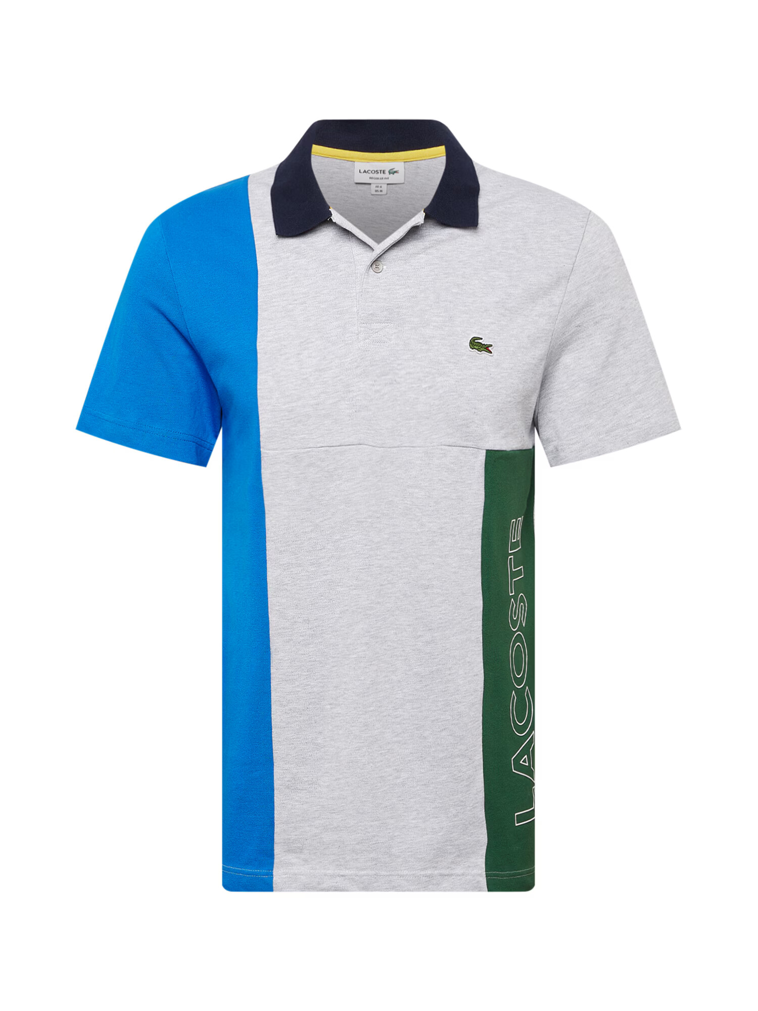 LACOSTE Majica modra / mornarska / pegasto siva / jelka / bela - Pepit.si