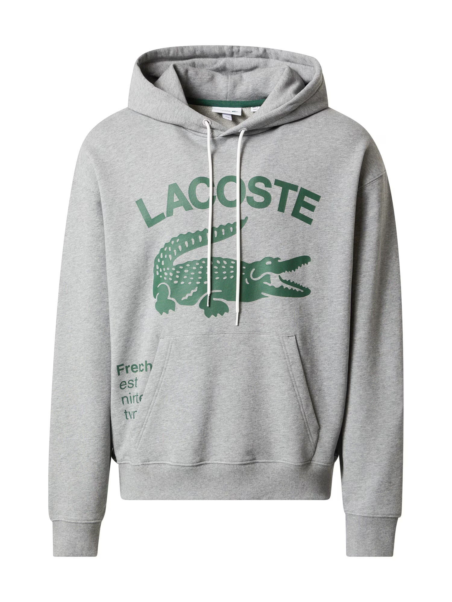 LACOSTE Majica pegasto siva / temno zelena - Pepit.si