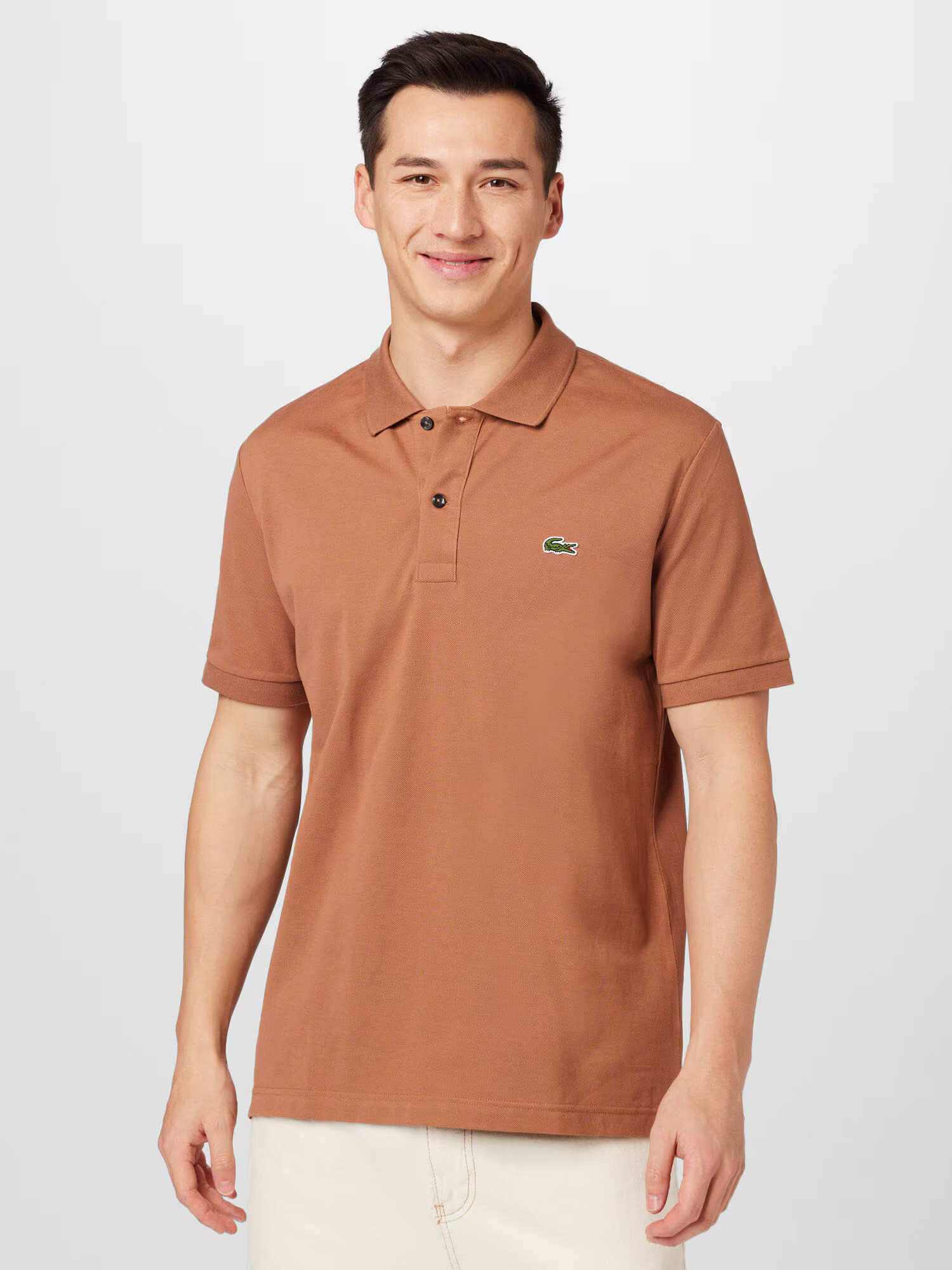 LACOSTE Majica rjava - Pepit.si