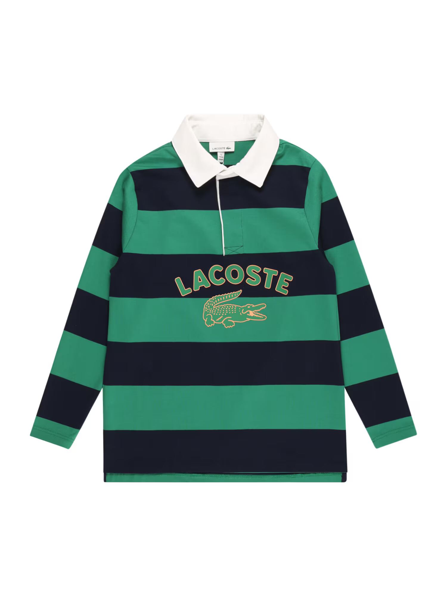 LACOSTE Majica 'RUGBY' mornarska / zelena / svetlo zelena / bela - Pepit.si