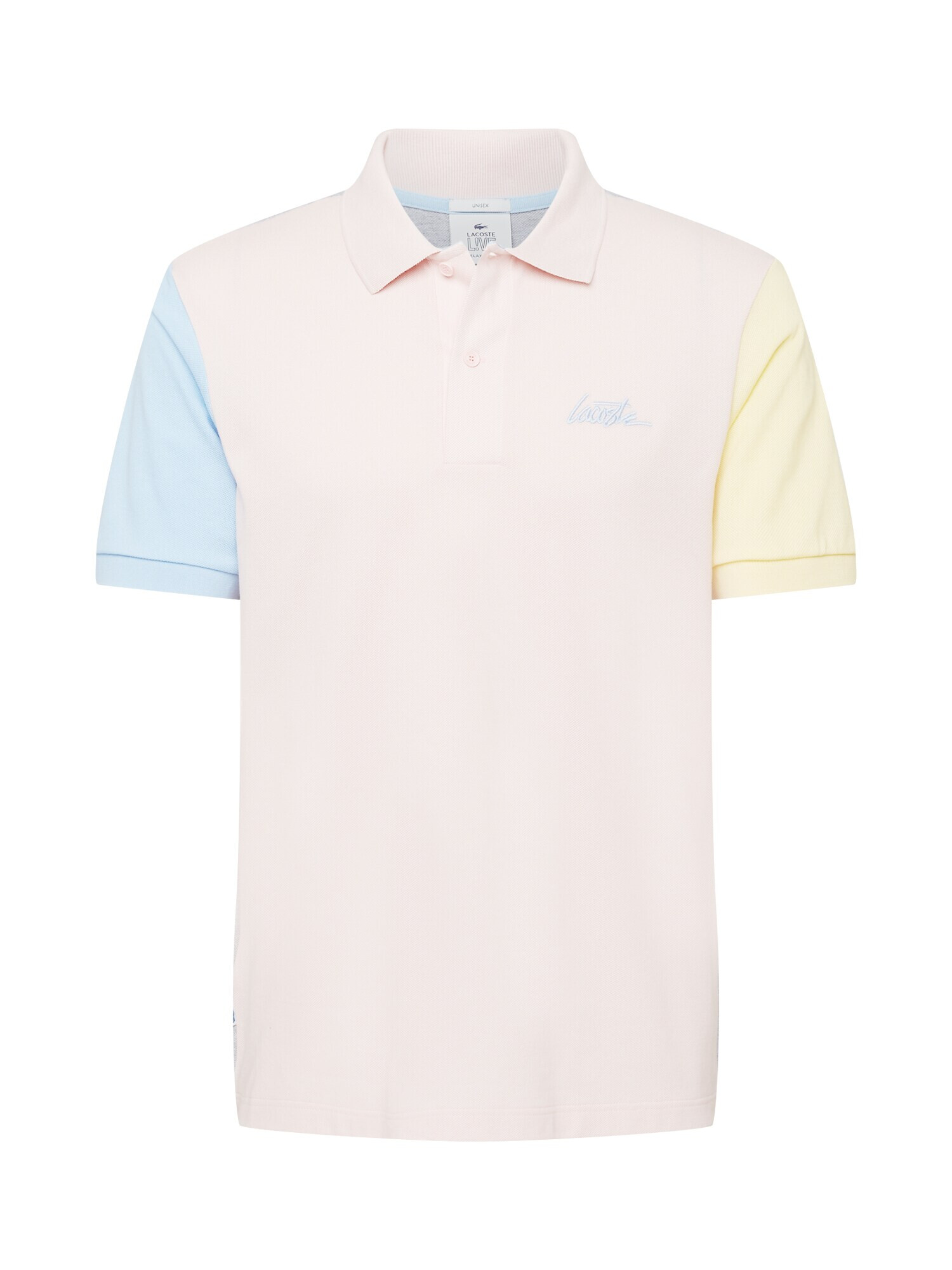 LACOSTE Majica svetlo modra / pastelno rumena / pegasto siva / pastelno roza - Pepit.si