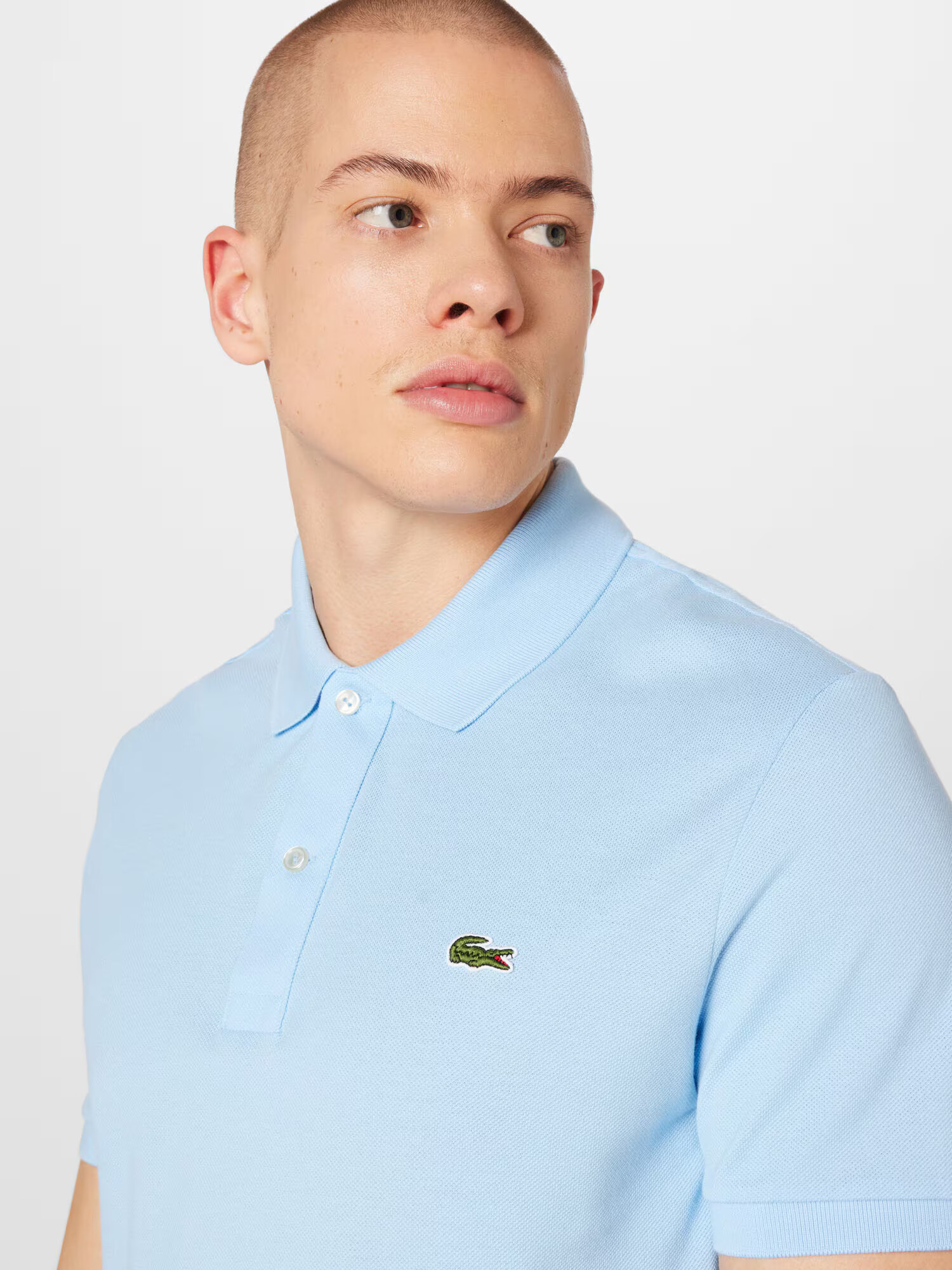 LACOSTE Majica svetlo modra / zelena - Pepit.si