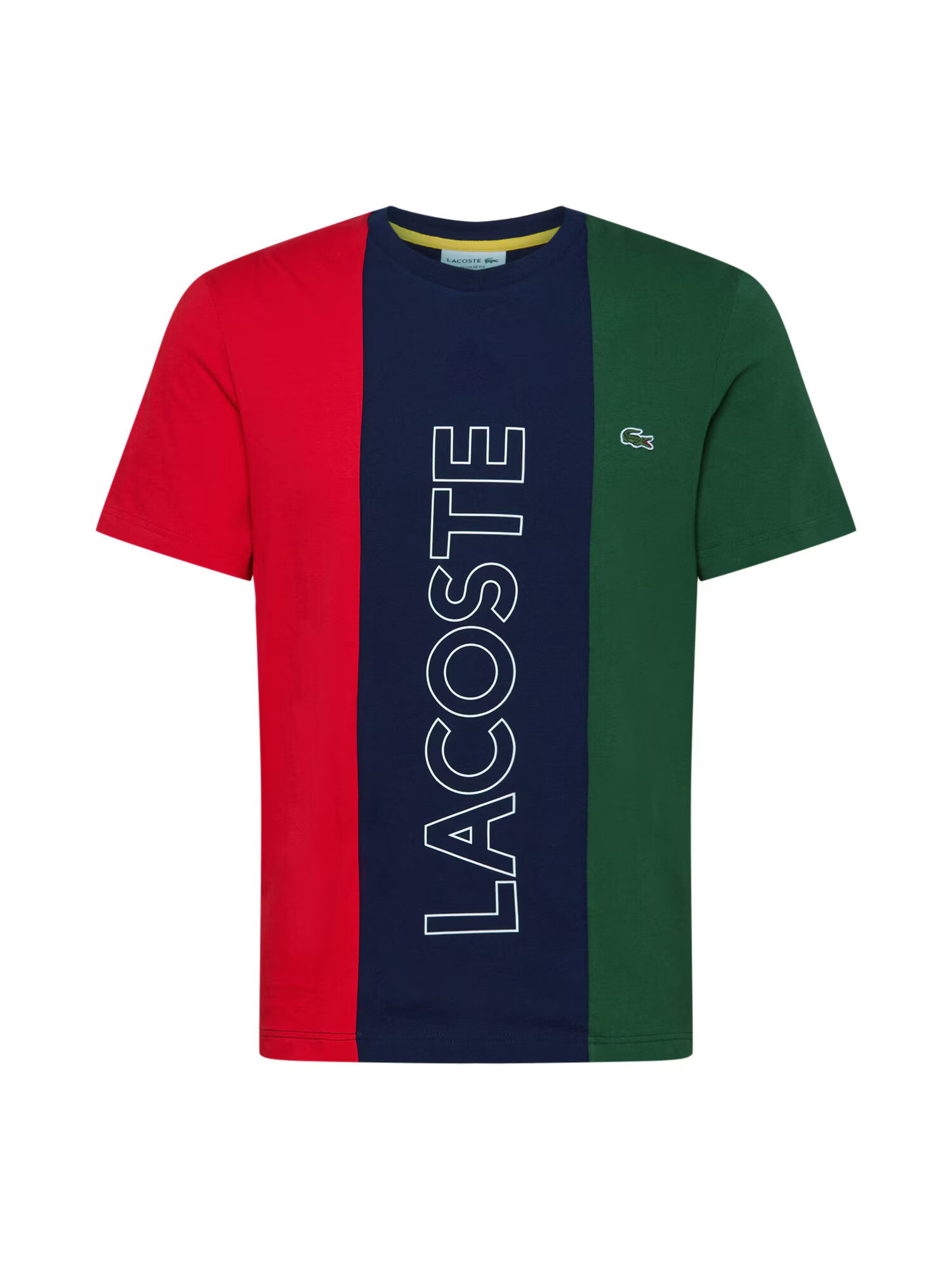 LACOSTE Majica temno modra / temno zelena / rdeča / bela - Pepit.si