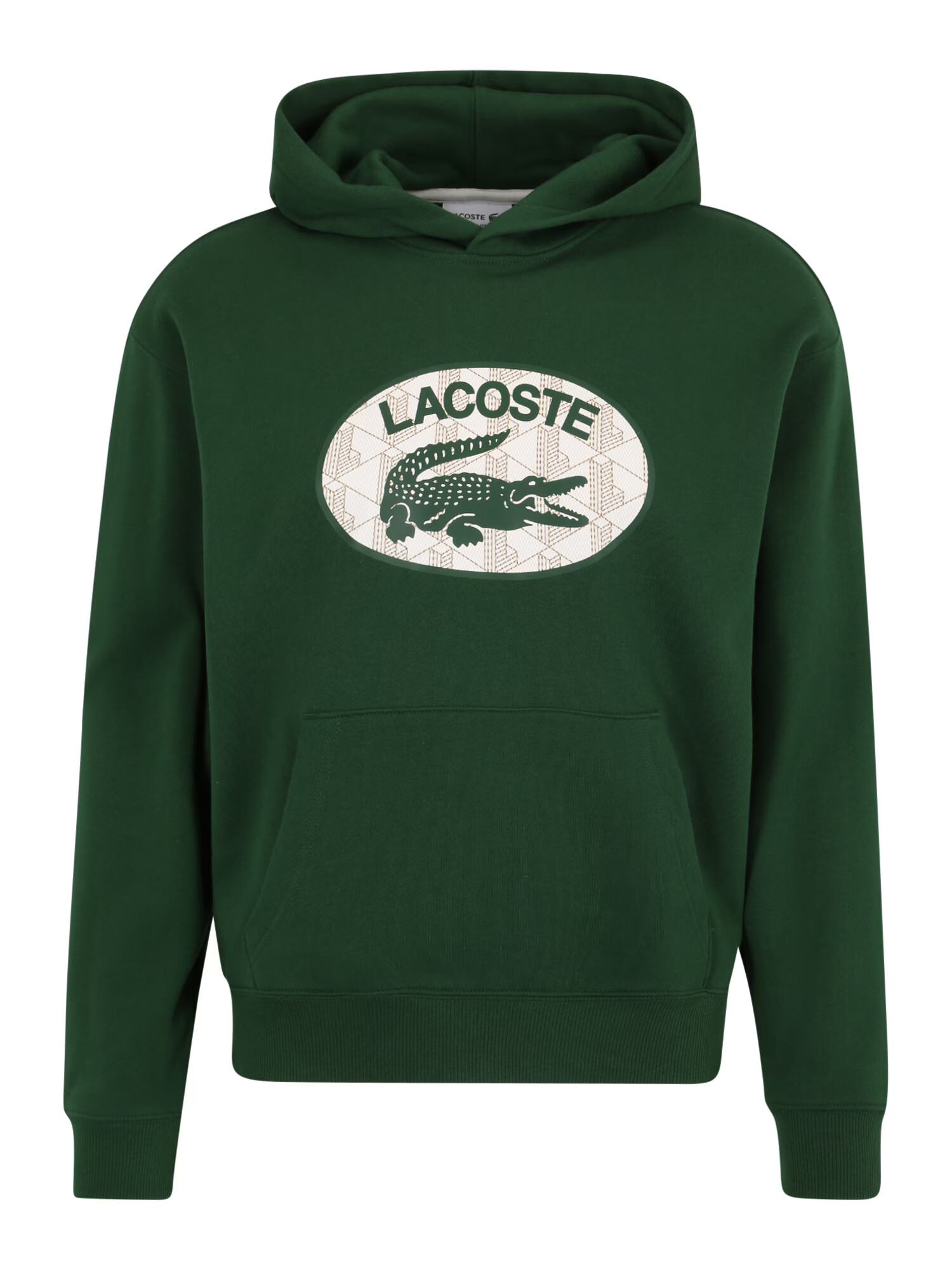 LACOSTE Majica temno siva / temno zelena / bela - Pepit.si