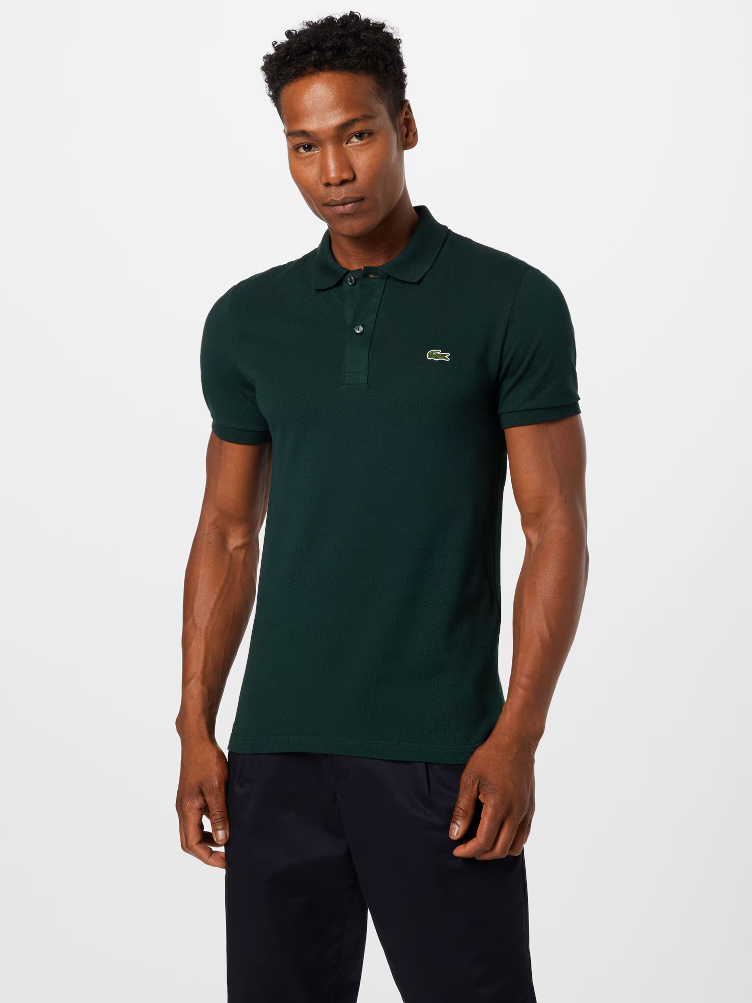 LACOSTE Majica temno zelena - Pepit.si