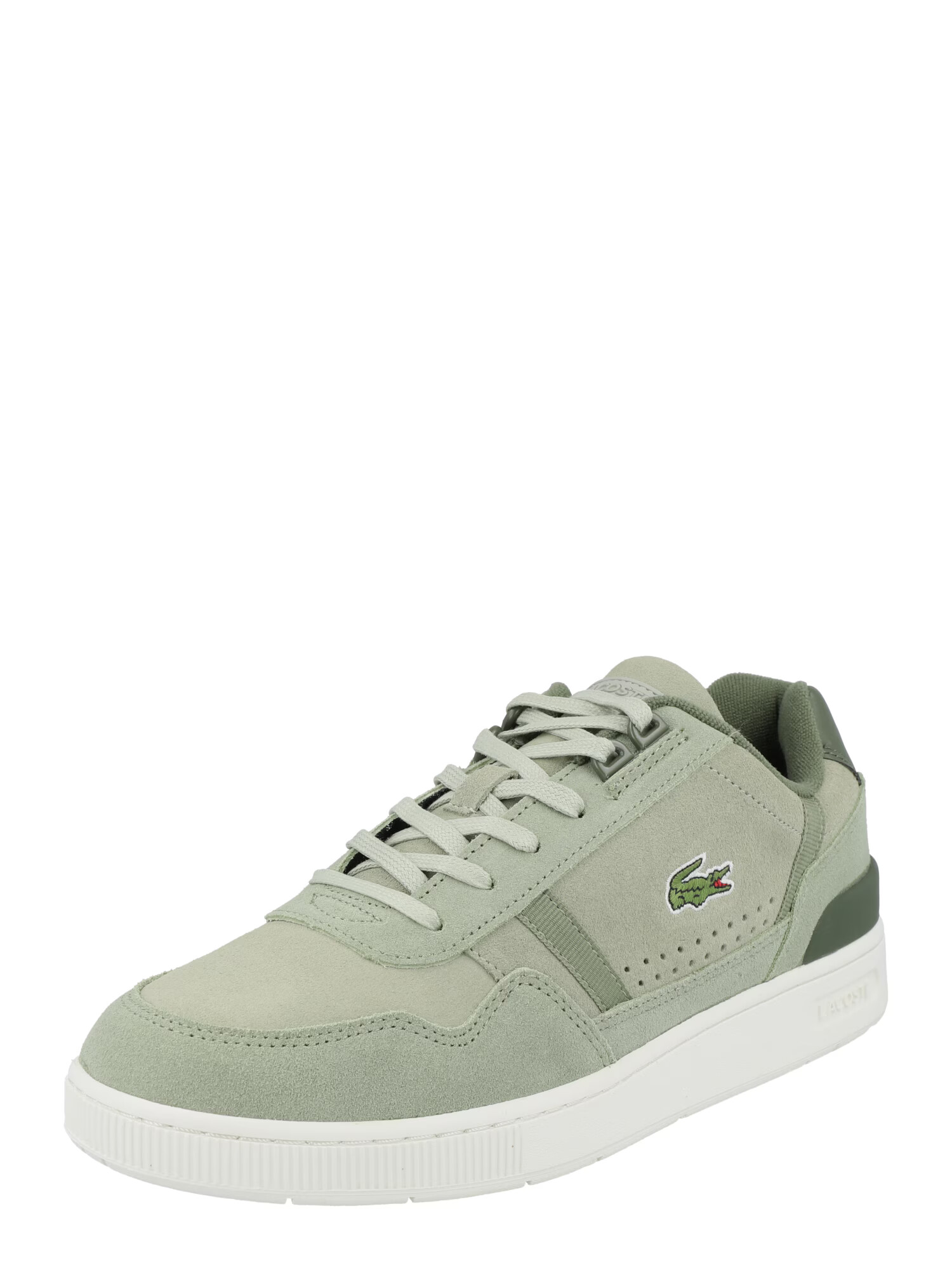 LACOSTE Nizke superge kaki / temno zelena / bela - Pepit.si