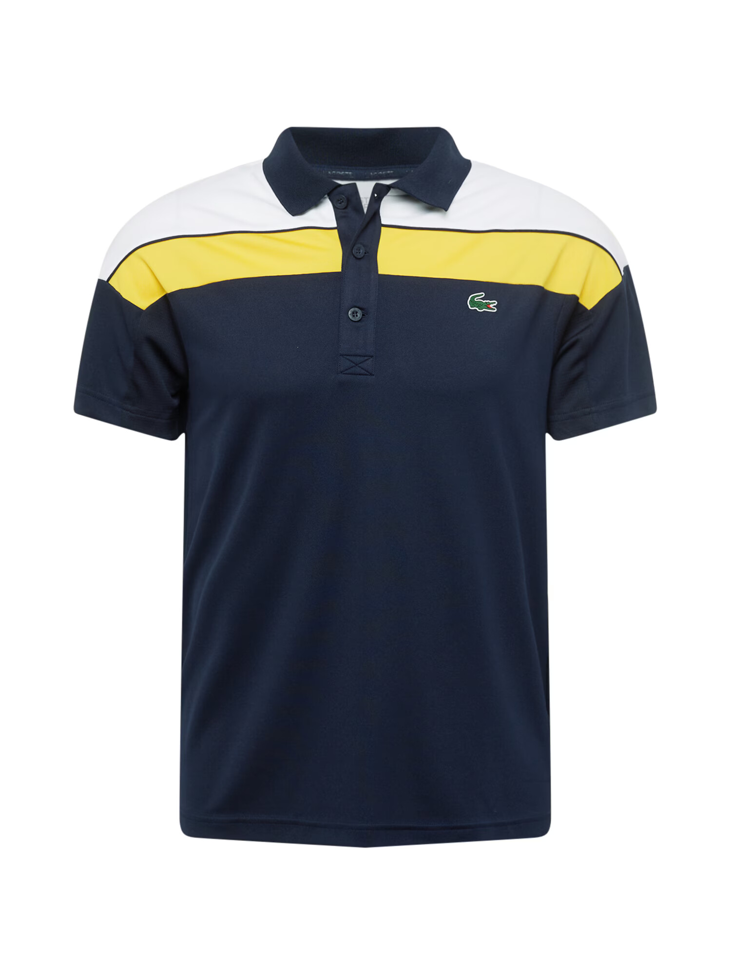 Lacoste Sport Funkcionalna majica marine / bela / rumena - Pepit.si