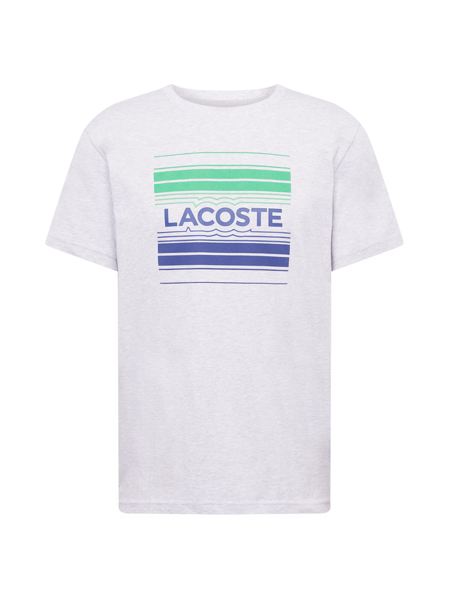 Lacoste Sport Funkcionalna majica pegasto siva / zelena / modra - Pepit.si