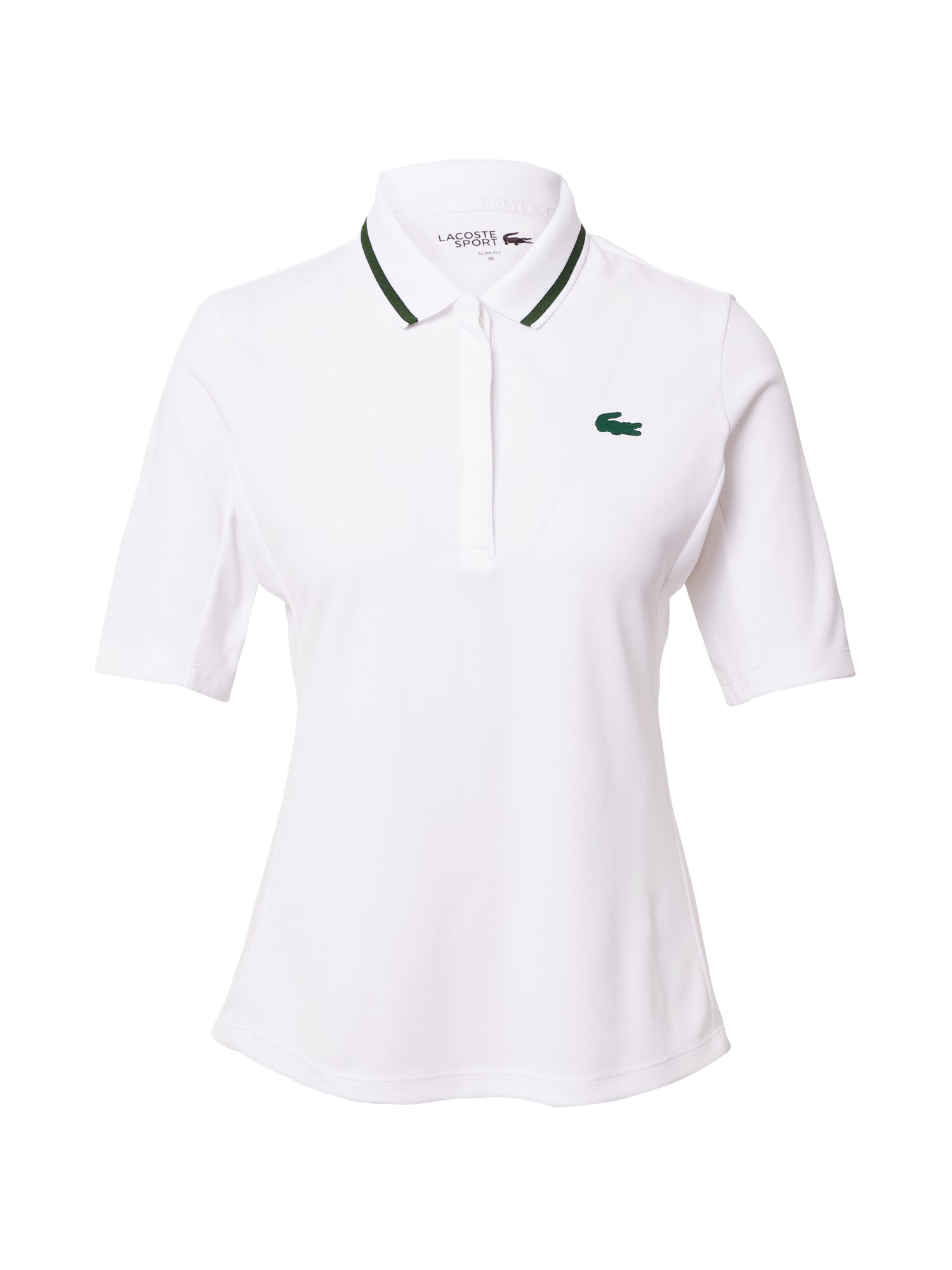 Lacoste Sport Funkcionalna majica temno zelena / bela - Pepit.si