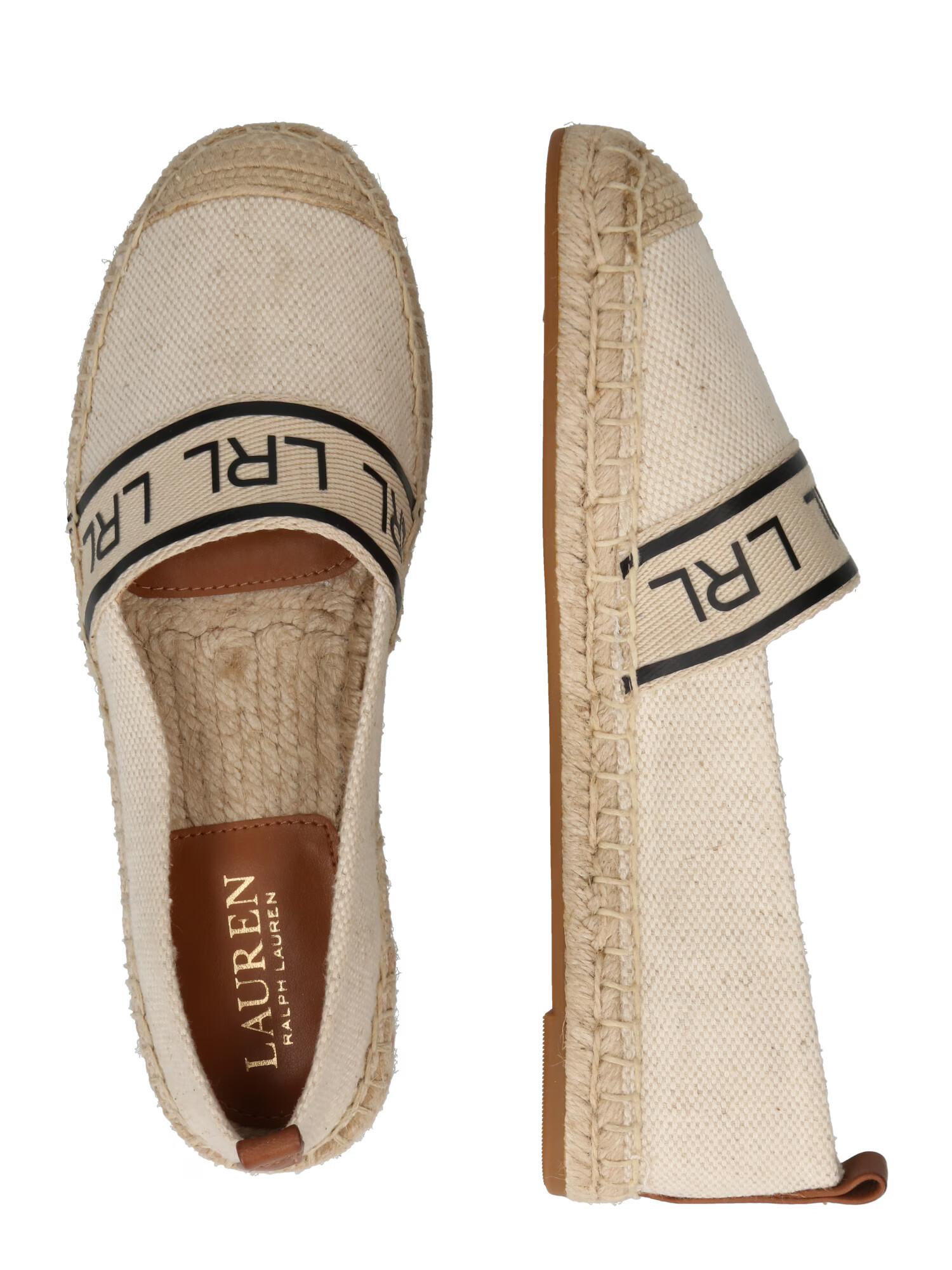 Lauren Ralph Lauren Espadrile 'CAYLEE' bež / chamois / rjava / črna - Pepit.si