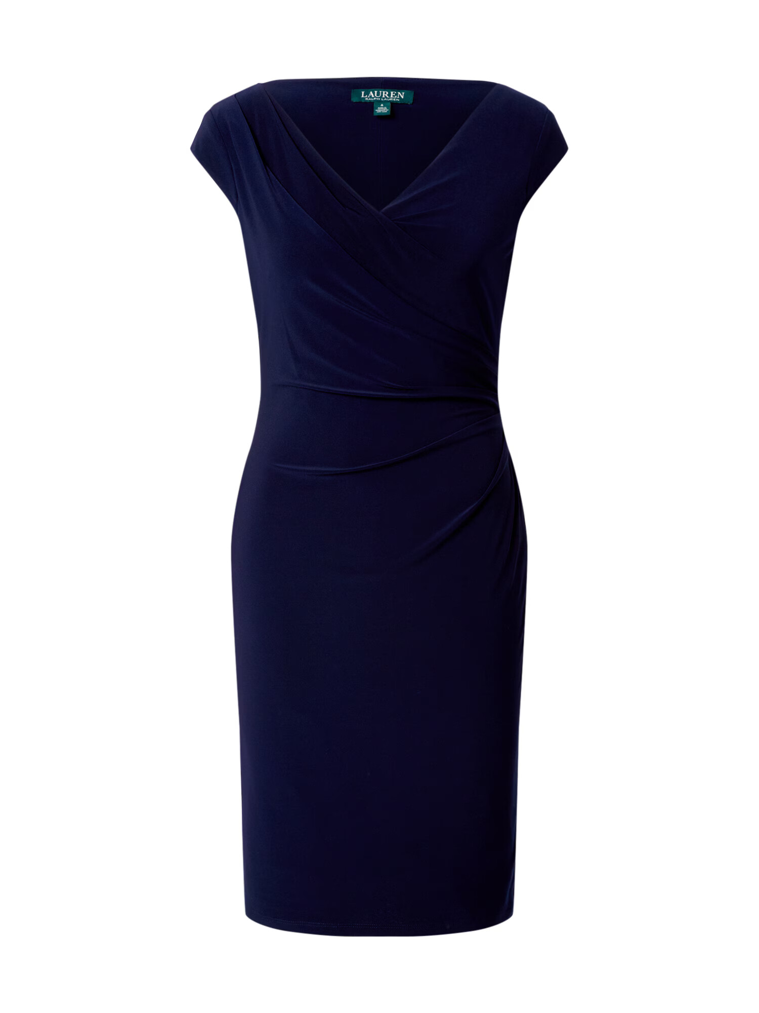 Lauren Ralph Lauren Oprijeta obleka 'BRANDIE-CAP SLEEVE-DAY DRESS' mornarska - Pepit.si