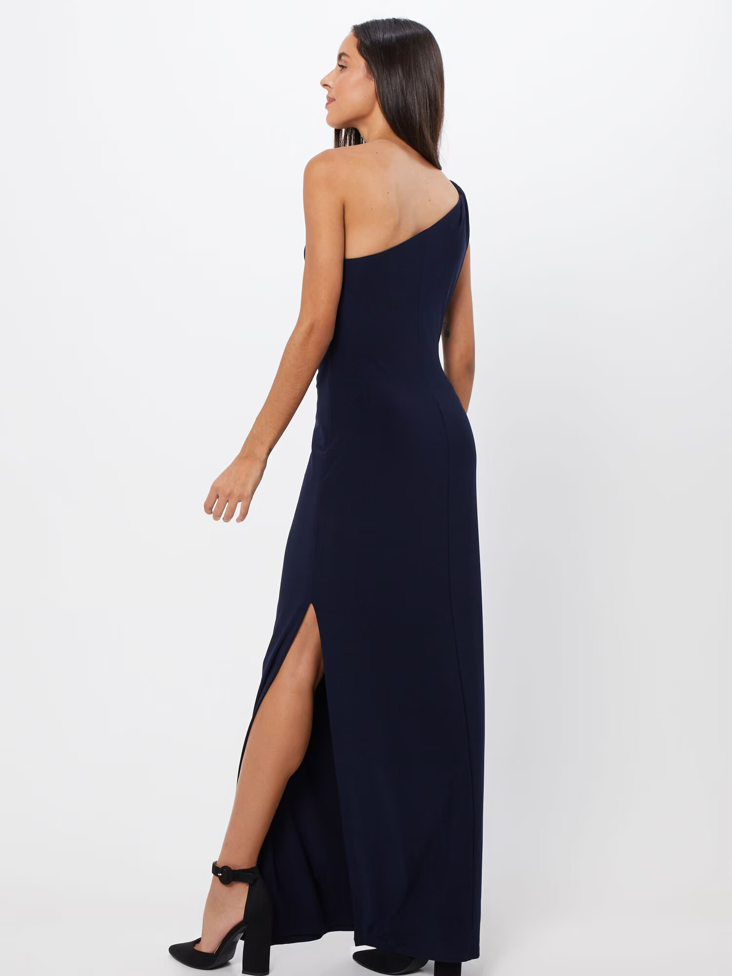 Lauren Ralph Lauren Večerna obleka 'BELINA-ONE SHOULDER-EVENING DRESS' mornarska - Pepit.si