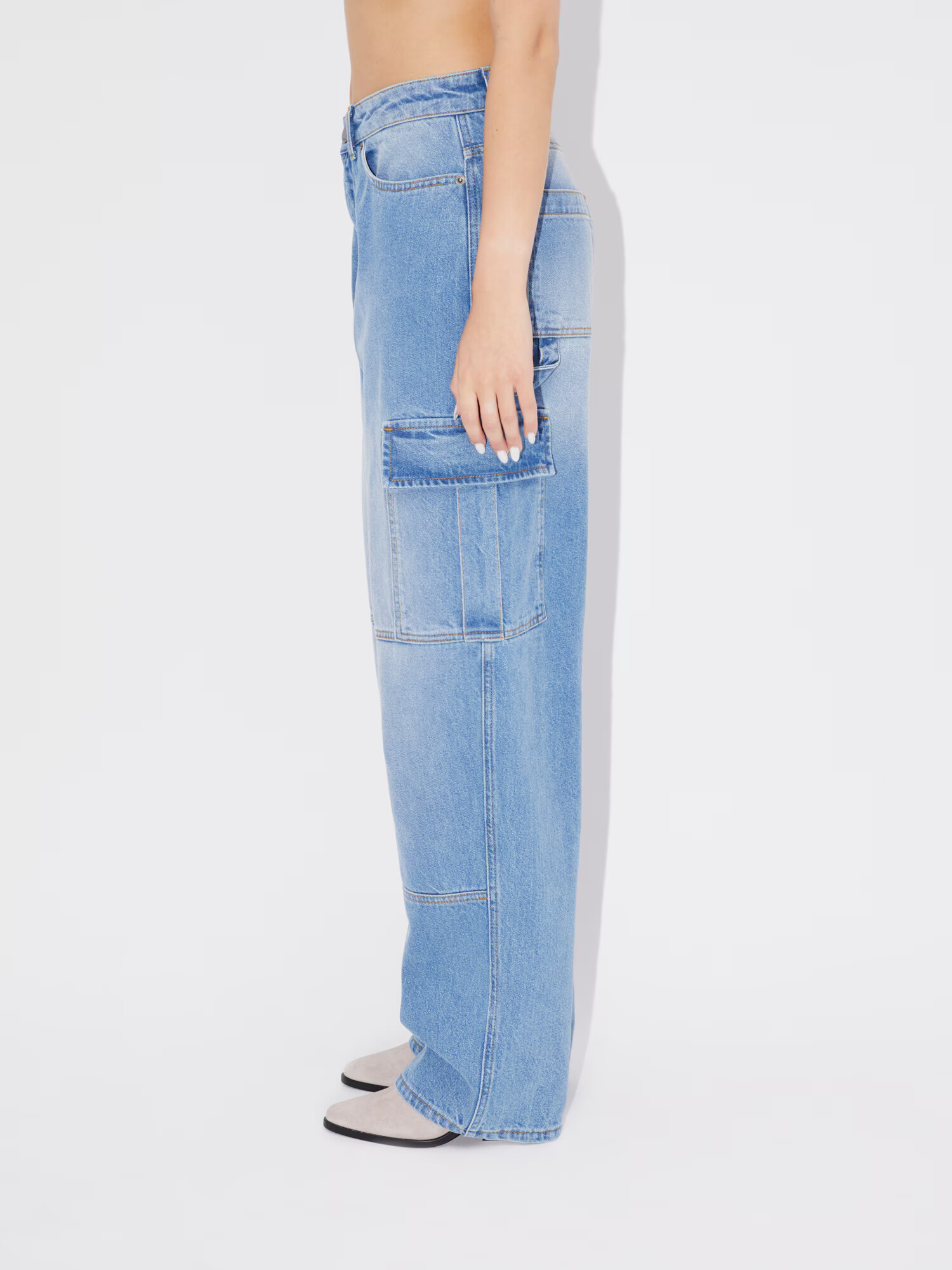 LeGer by Lena Gercke Kargo kavbojke 'Mirell Tall' moder denim - Pepit.si