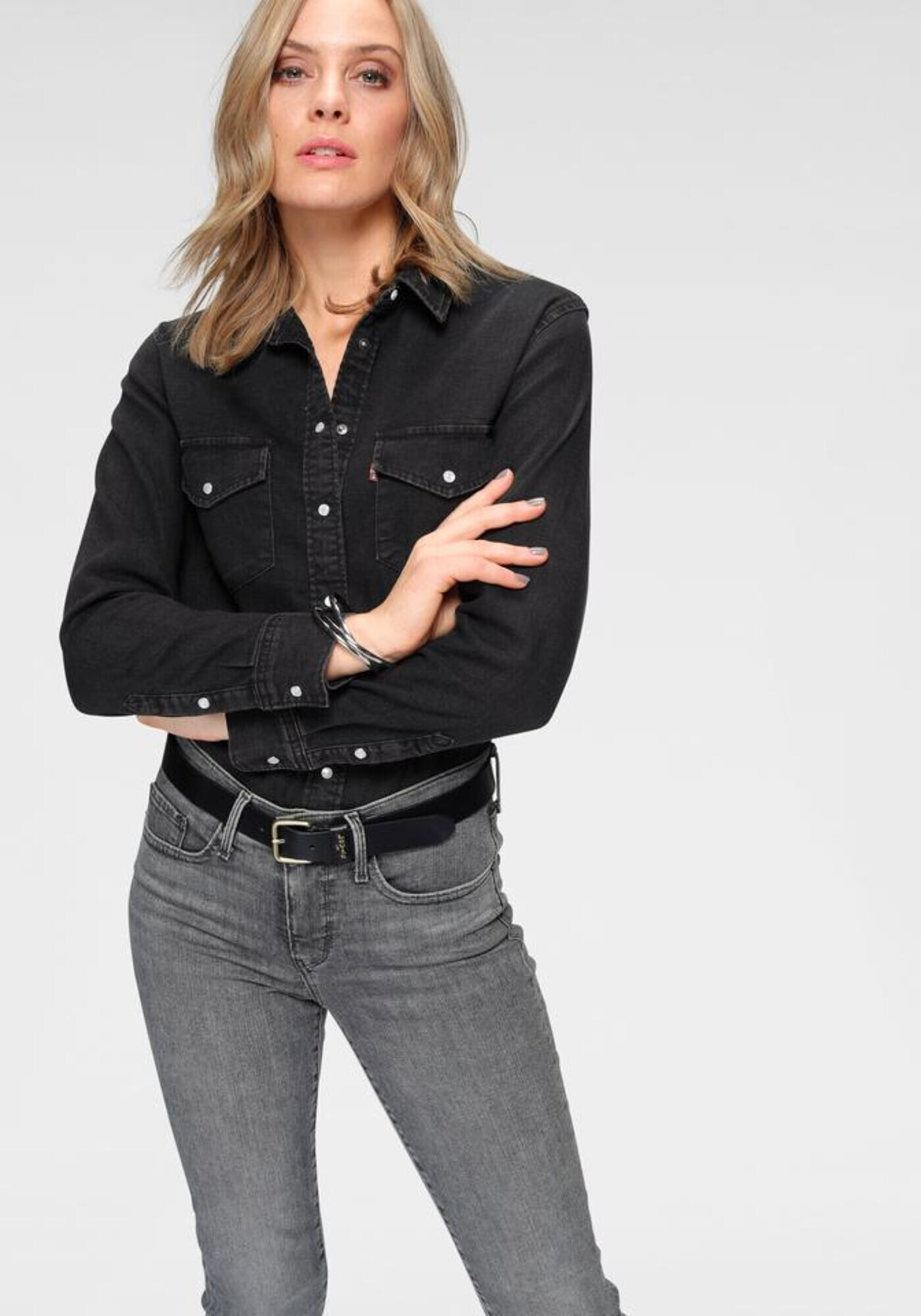 LEVI'S Bluza 'Essential Western' črna - Pepit.si