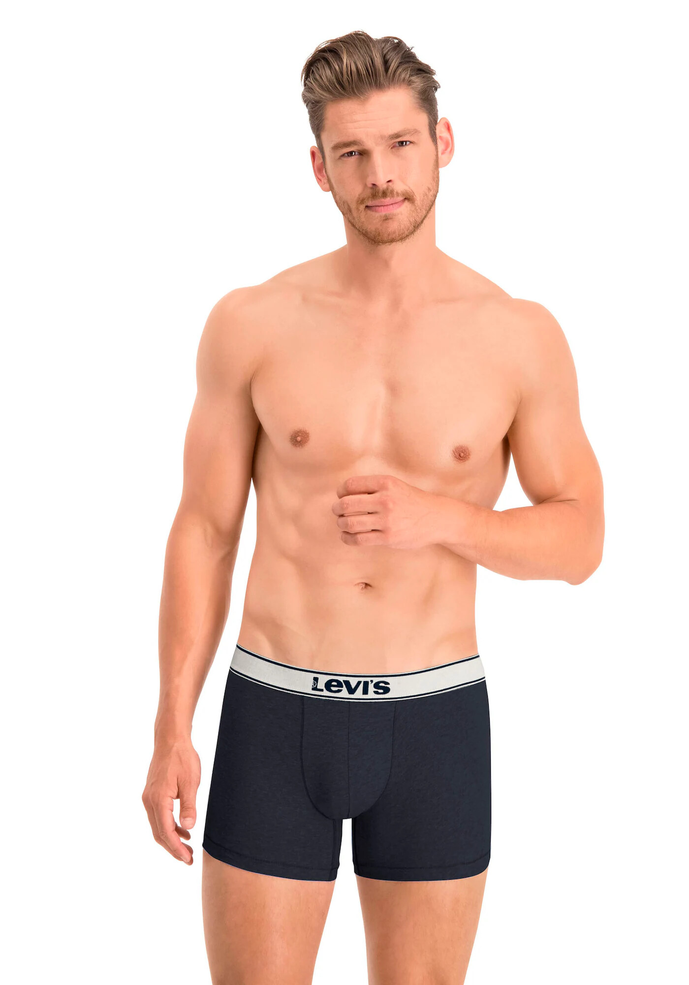 LEVI'S Boksarice mornarska / bela - Pepit.si