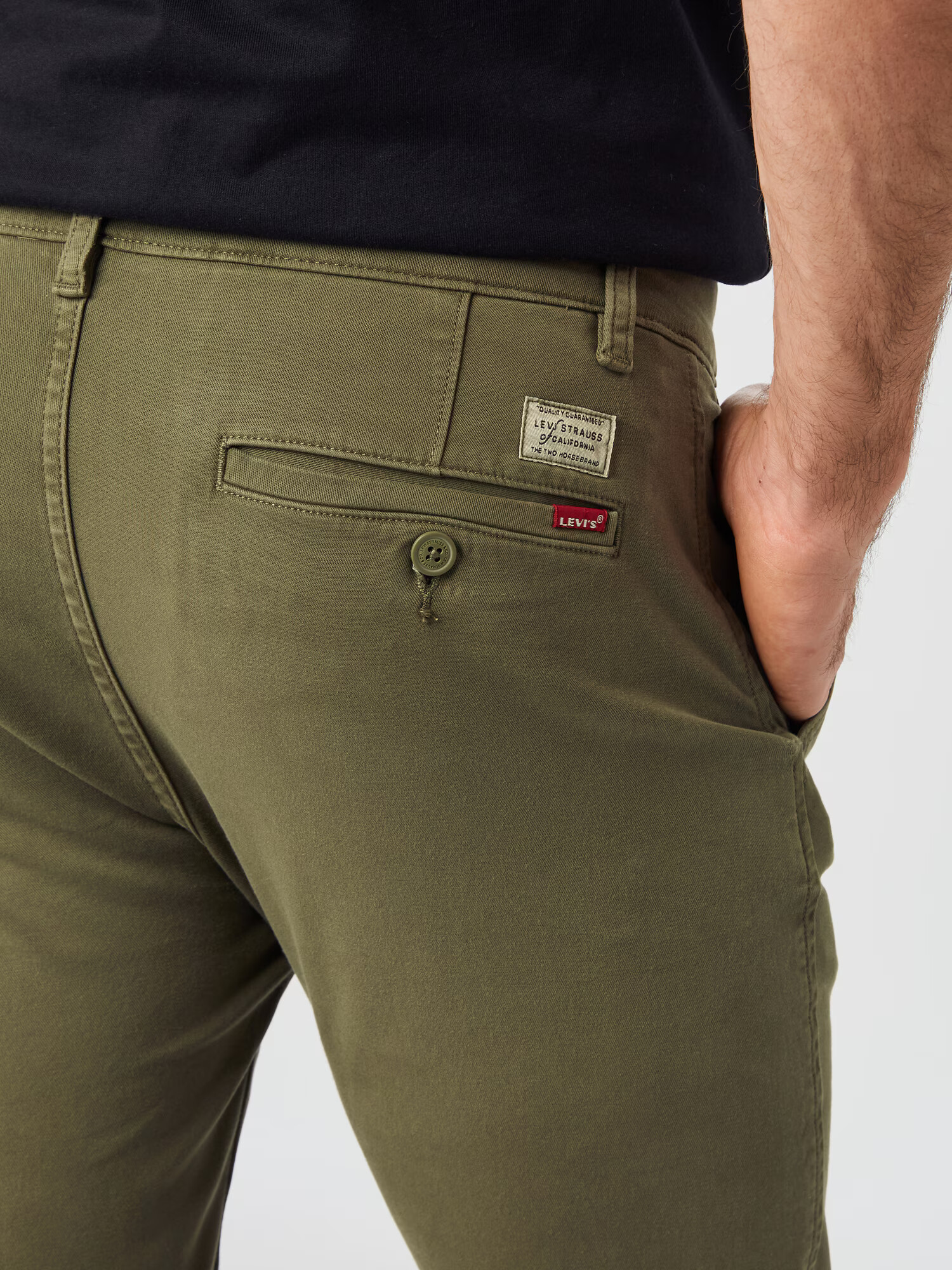 LEVI'S Chino hlače 'SLIM TAPER CHINO II' oliva - Pepit.si