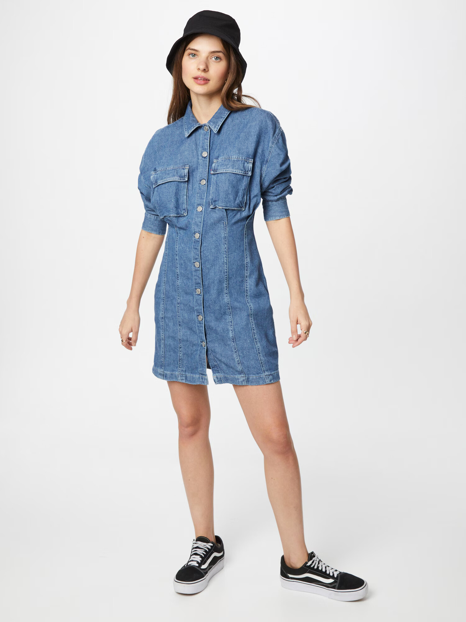 LEVI'S Dolga srajca 'BRAELYN' moder denim - Pepit.si