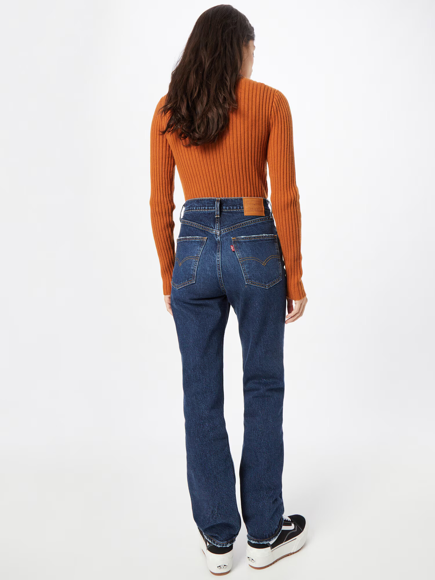 LEVI'S Kavbojke '70S HIGH SLIM STRAIGHT' moder denim - Pepit.si