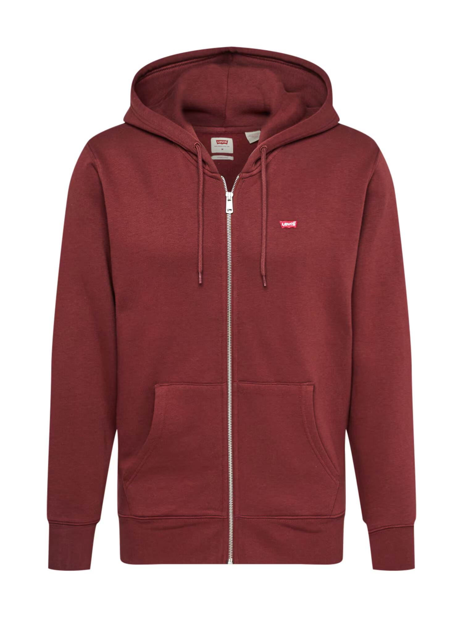 LEVI'S Jopa na zadrgo 'CORE NG ZIP UP REDS' rdeča / bordo / bela - Pepit.si