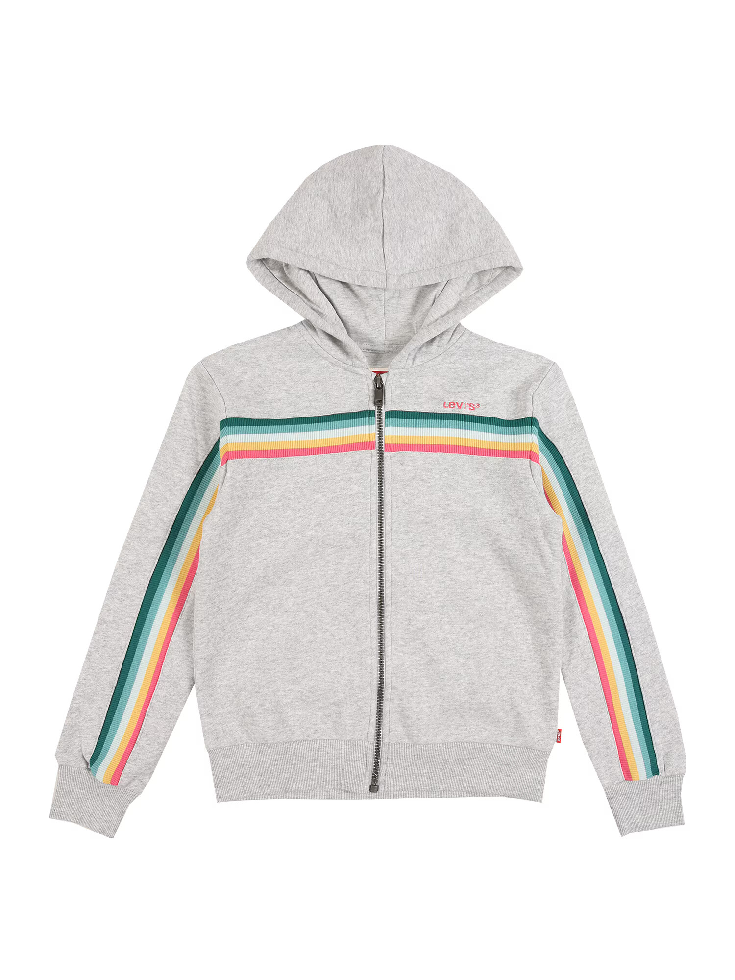 LEVI'S Jopa na zadrgo 'LVG LS FULL ZIP HOODIE' pegasto siva / mešane barve - Pepit.si