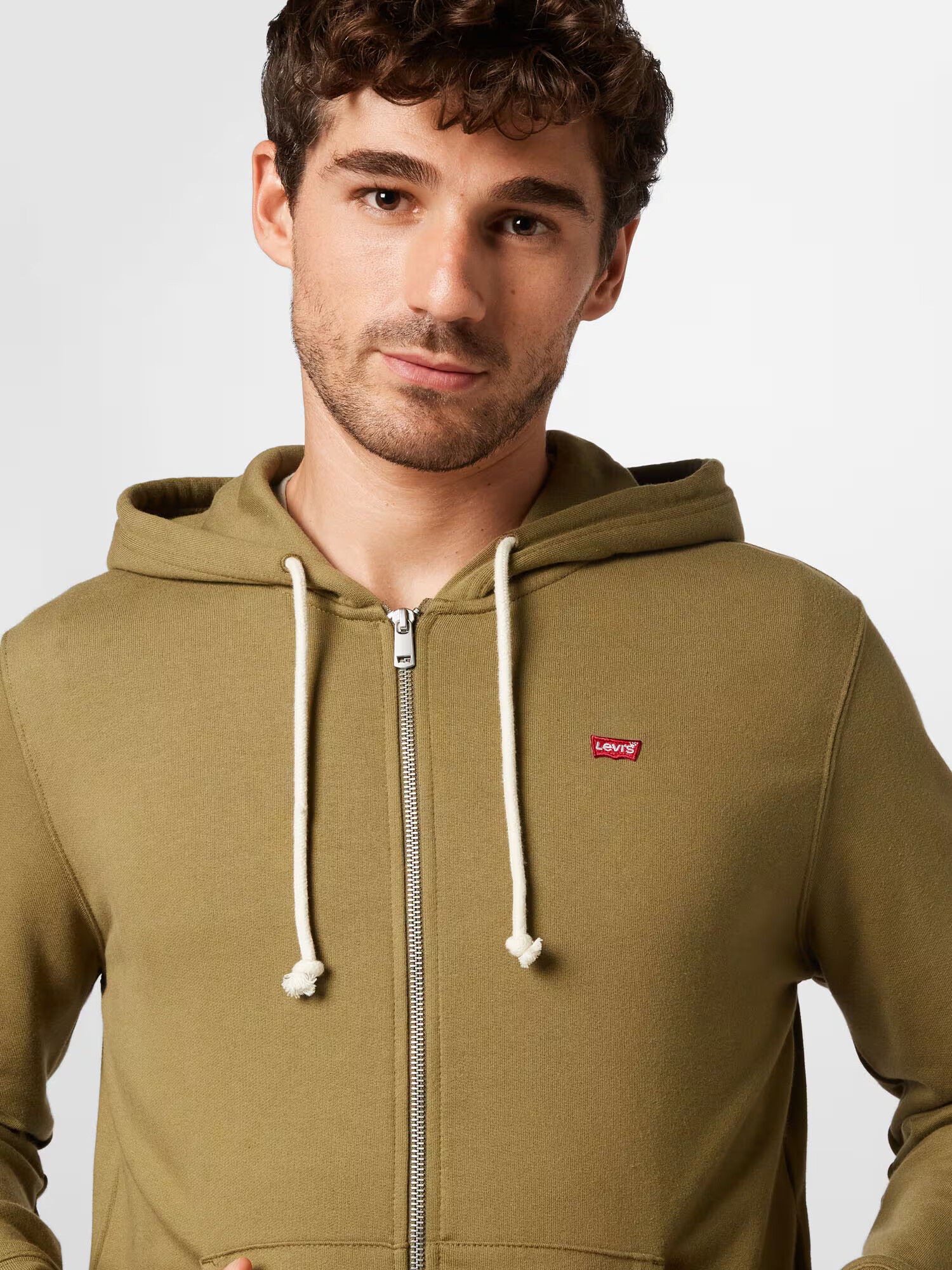 LEVI'S Jopa na zadrgo 'NEW ORIGINAL ZIP UP NEUTRALS' oliva - Pepit.si