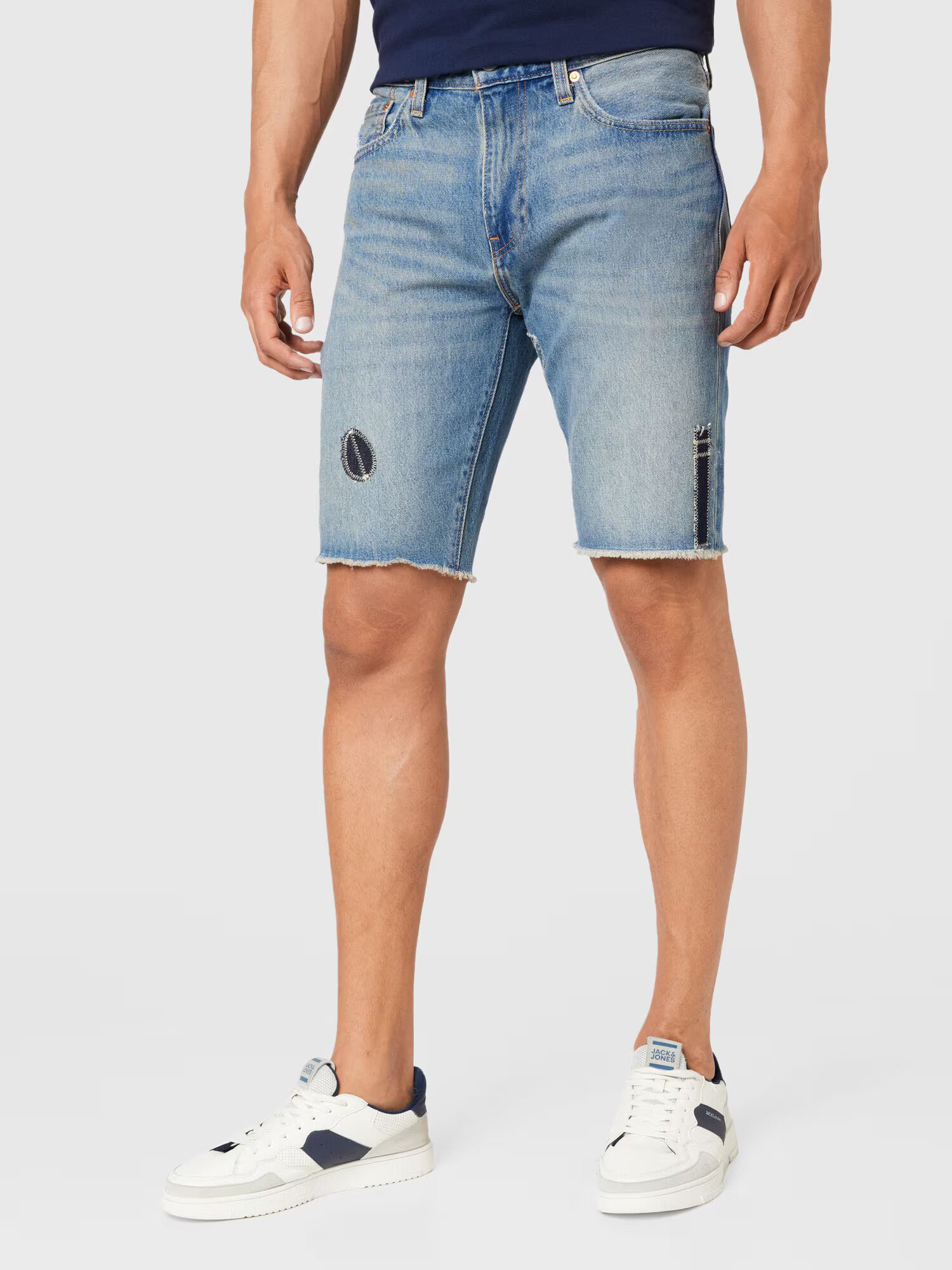 LEVI'S Kavbojke '405 STANDARD SHORT MED INDIGO - WORN IN' moder denim - Pepit.si