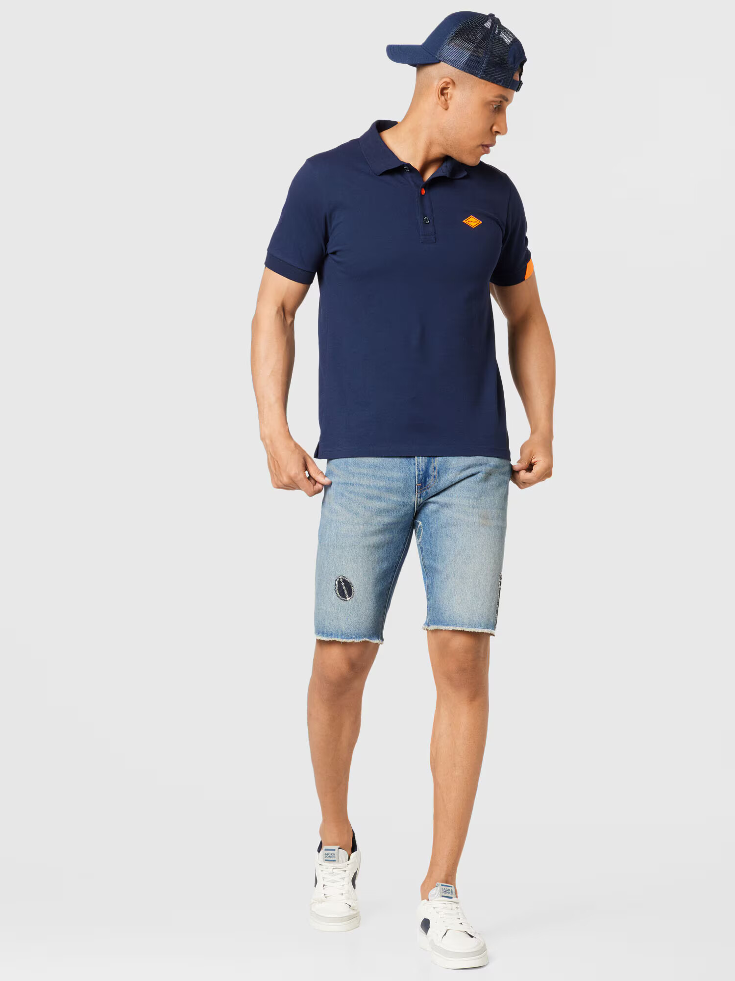 LEVI'S Kavbojke '405 STANDARD SHORT MED INDIGO - WORN IN' moder denim - Pepit.si