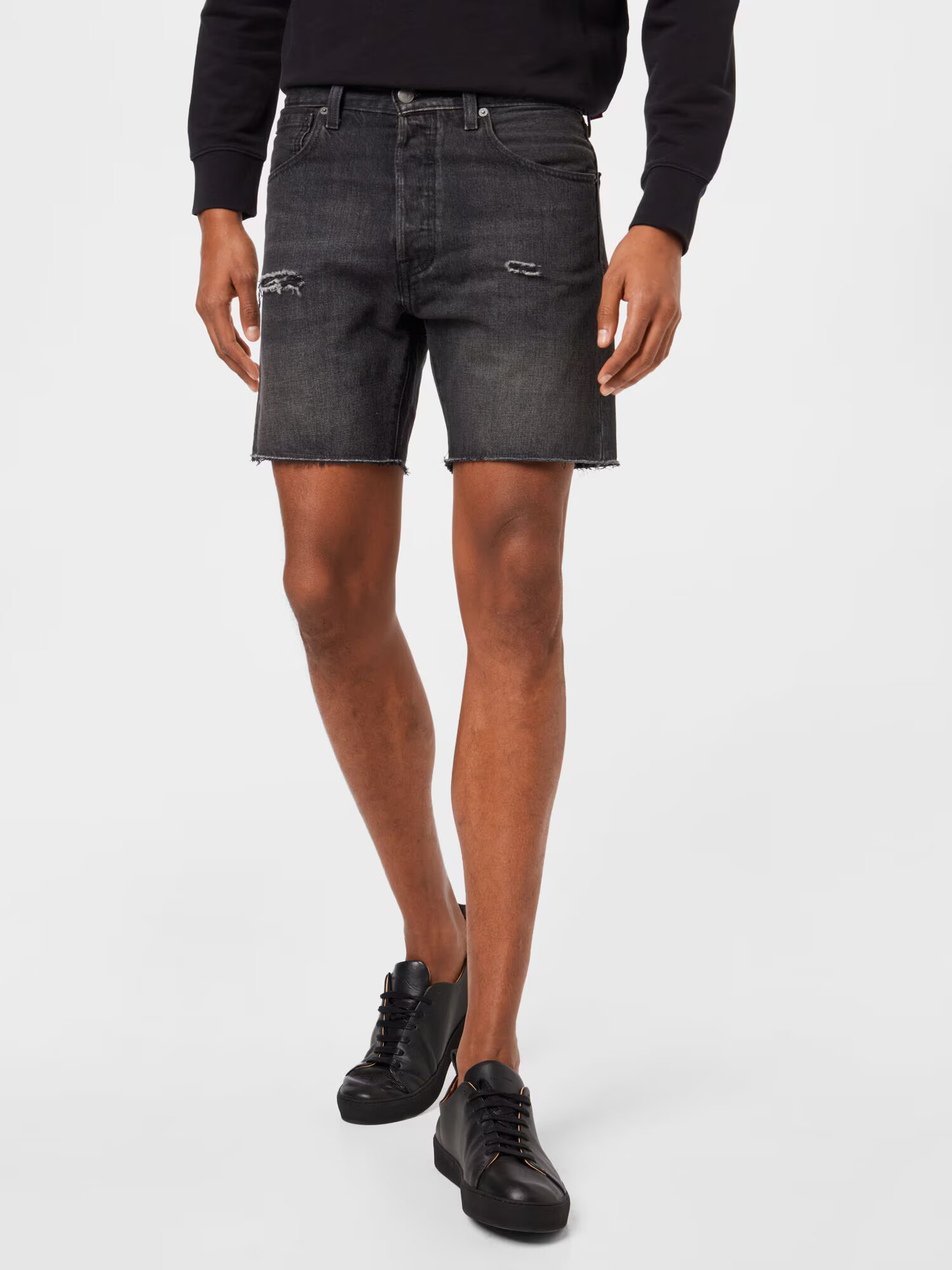 LEVI'S Kavbojke '501® ’93 SHORTS' črn denim - Pepit.si