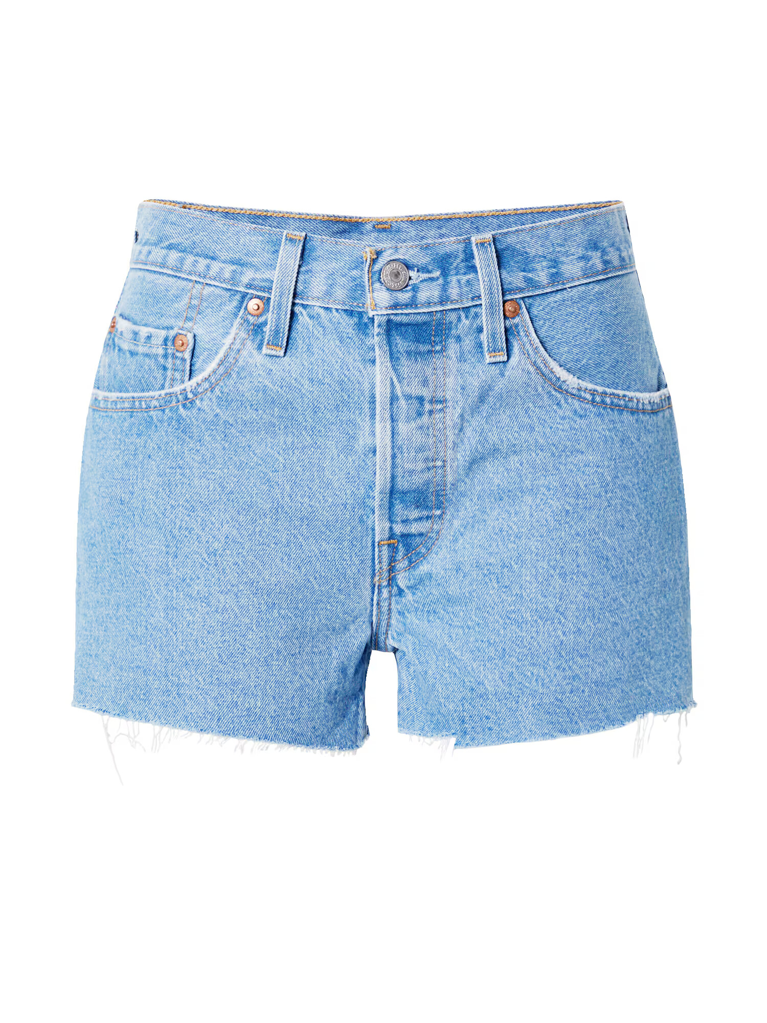 LEVI'S Kavbojke '501® ORIGINAL SHORT LIGHT INDIGO - FLAT FINISH' moder denim - Pepit.si