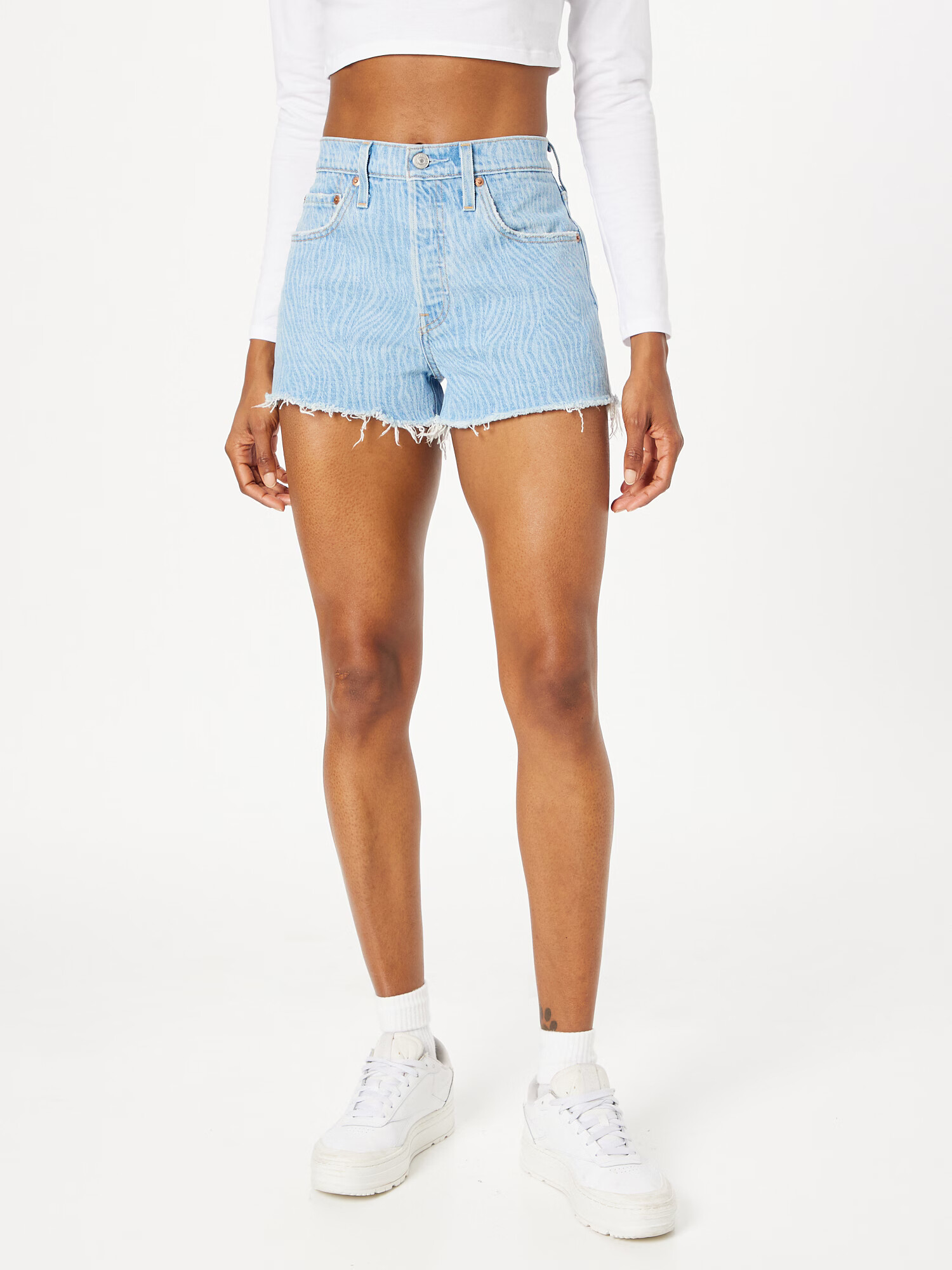 LEVI'S Kavbojke '501® ORIGINAL SHORT BLUES' moder denim / svetlo modra - Pepit.si