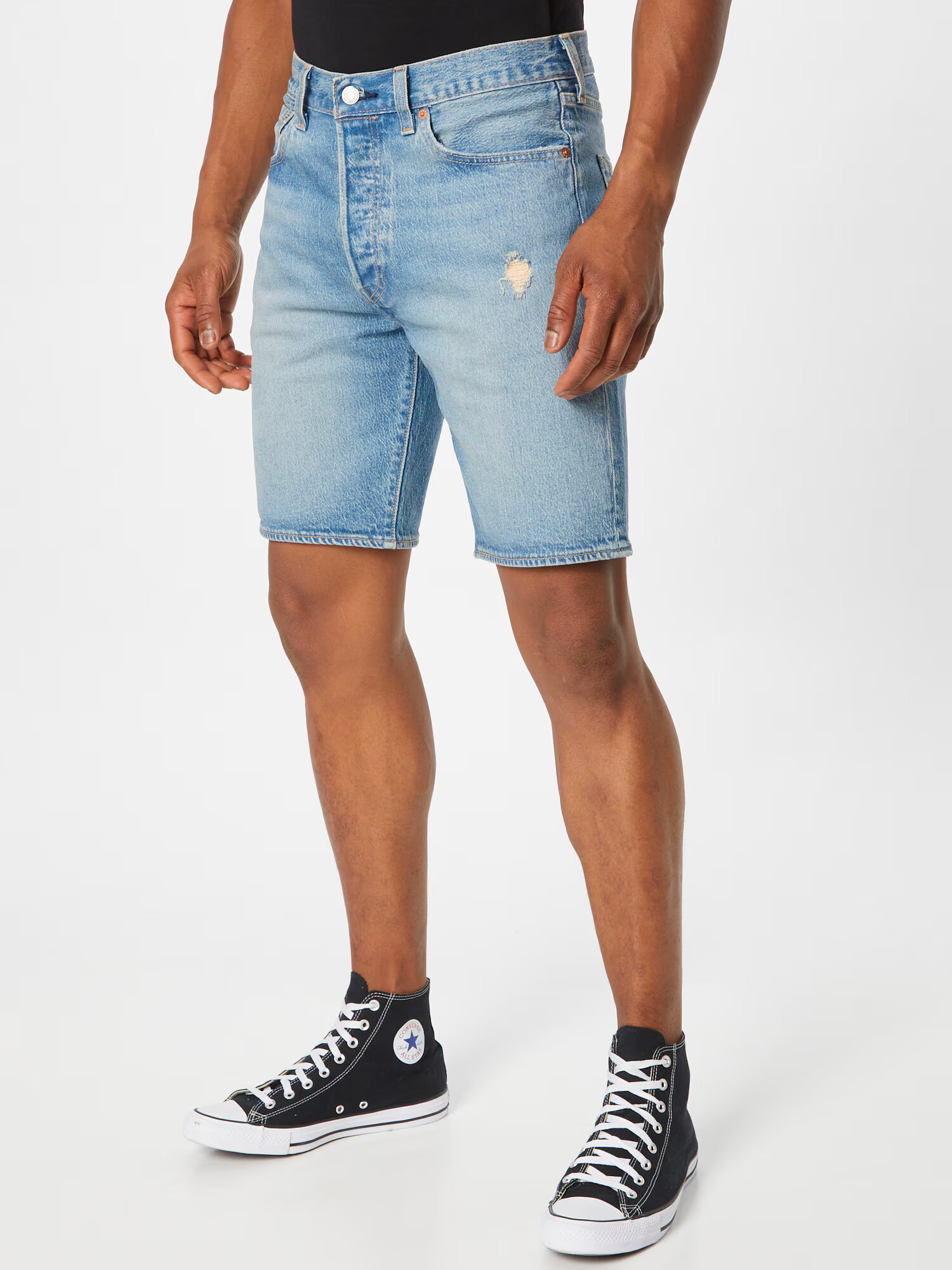 LEVI'S Kavbojke '501® HEMMED SHORT' moder denim - Pepit.si