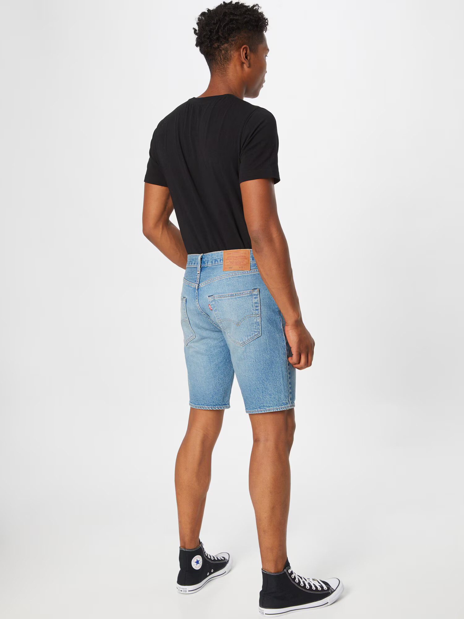 LEVI'S Kavbojke '501® HEMMED SHORT' moder denim - Pepit.si