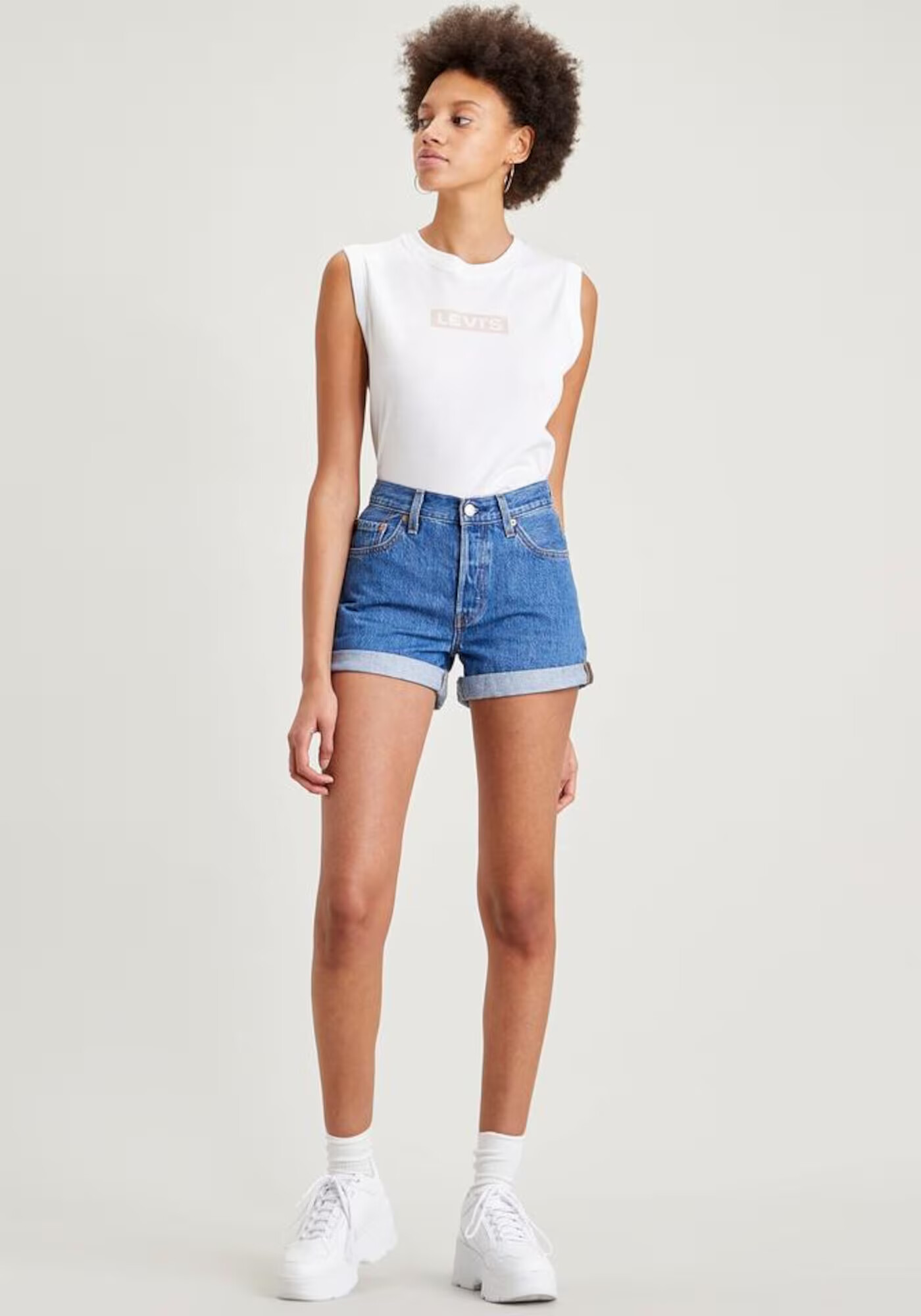 LEVI'S Kavbojke '501® SHORT LONG' moder denim - Pepit.si