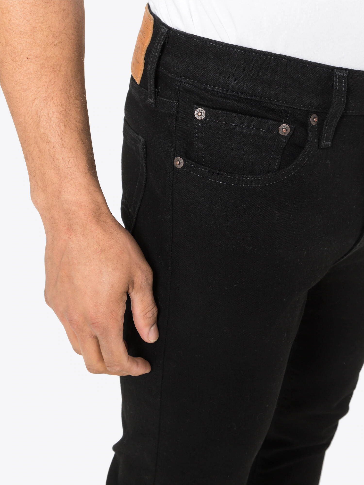 LEVI'S Kavbojke '510 SKINNY' črn denim - Pepit.si