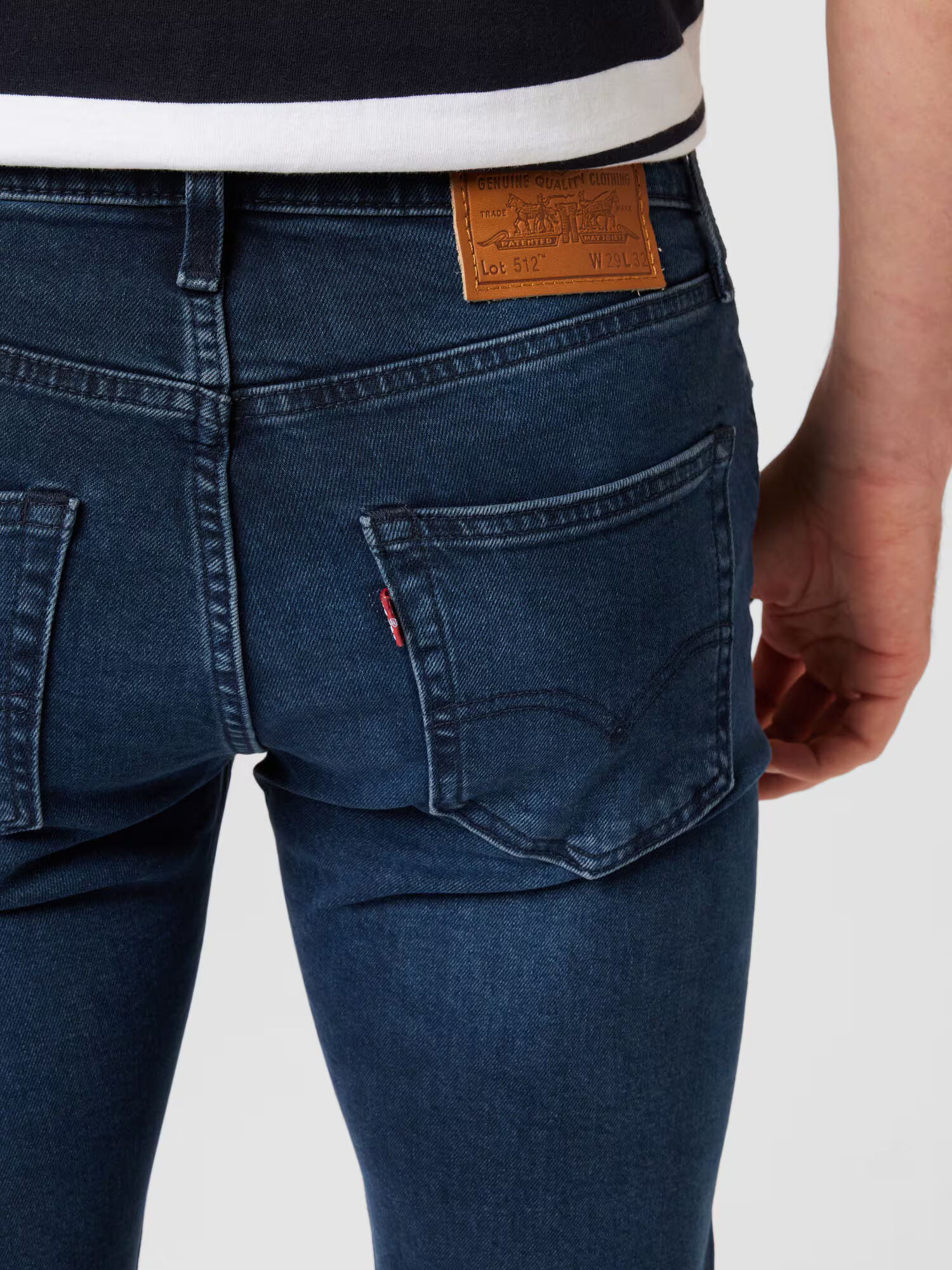 LEVI'S Kavbojke '512™ SLIM TAPER BLACKS' temno modra - Pepit.si